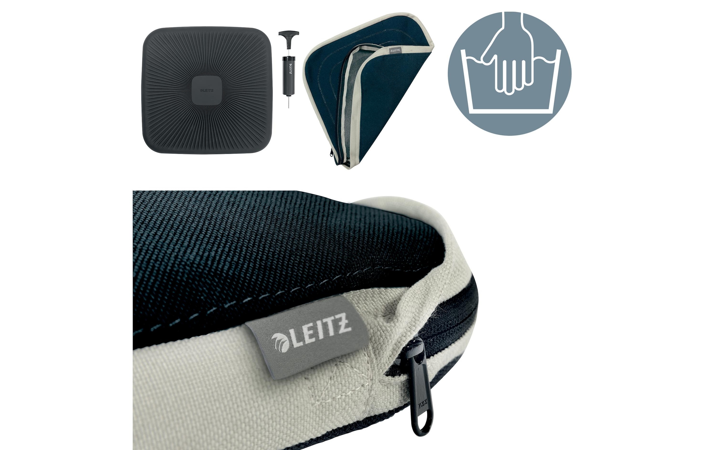 LEITZ Balancekissen »Ergo Active mit Stoffbezug«