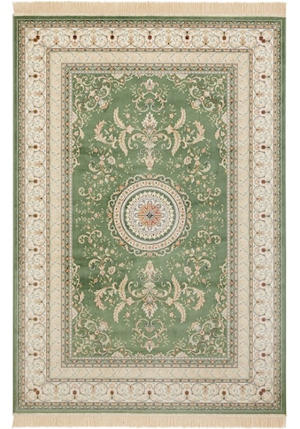 NOURISTAN Teppich »Antik Negar«, rechteckig, 5 mm Höhe, Teppich mit Fransen, Seiden... kaufen