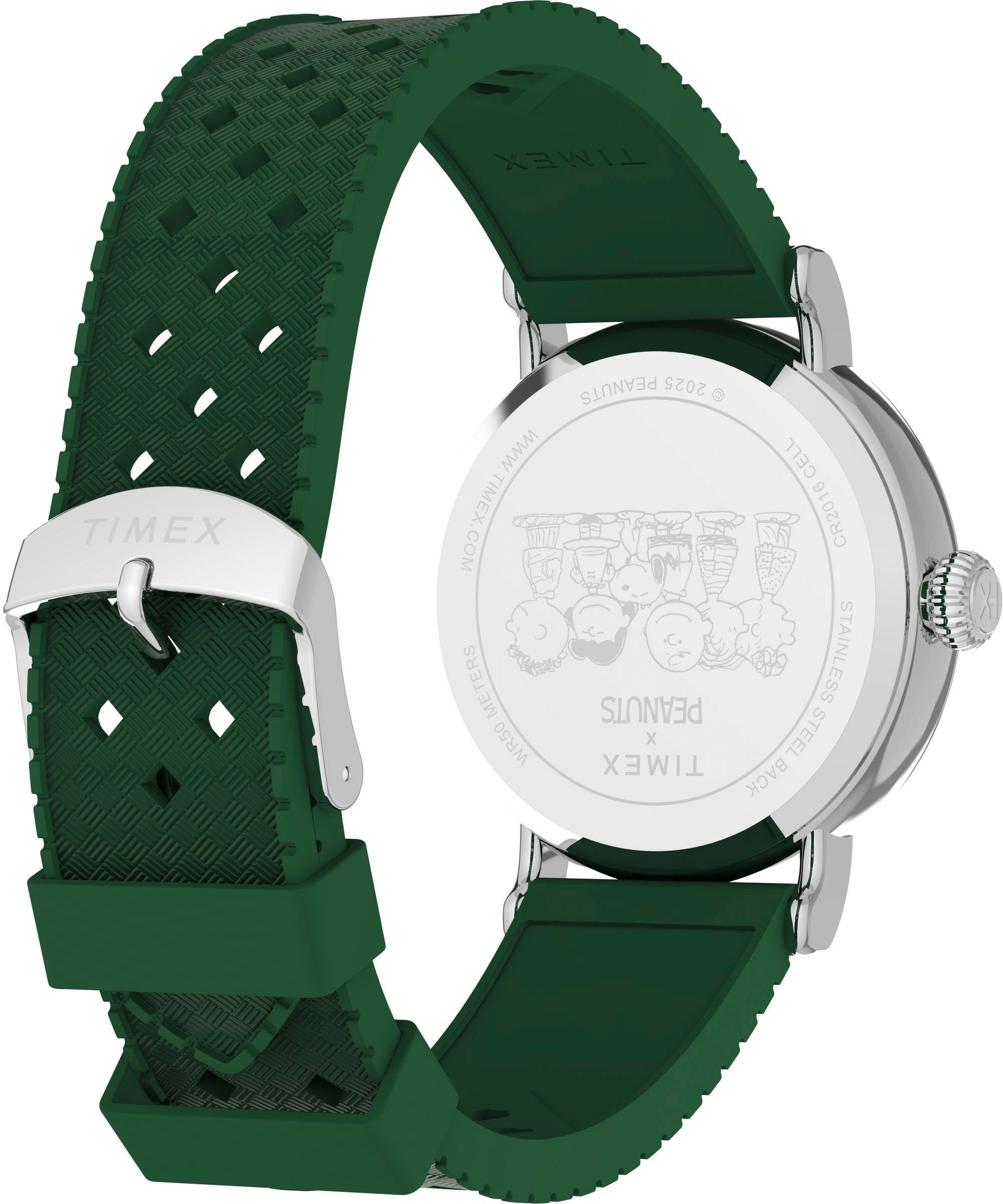 Timex Quarzuhr »PEANUTS WATERBURY STANDARD« Armbanduhr, Herrenuhr, Damenuhr,Kunststoffarmband, Leuchtzeiger