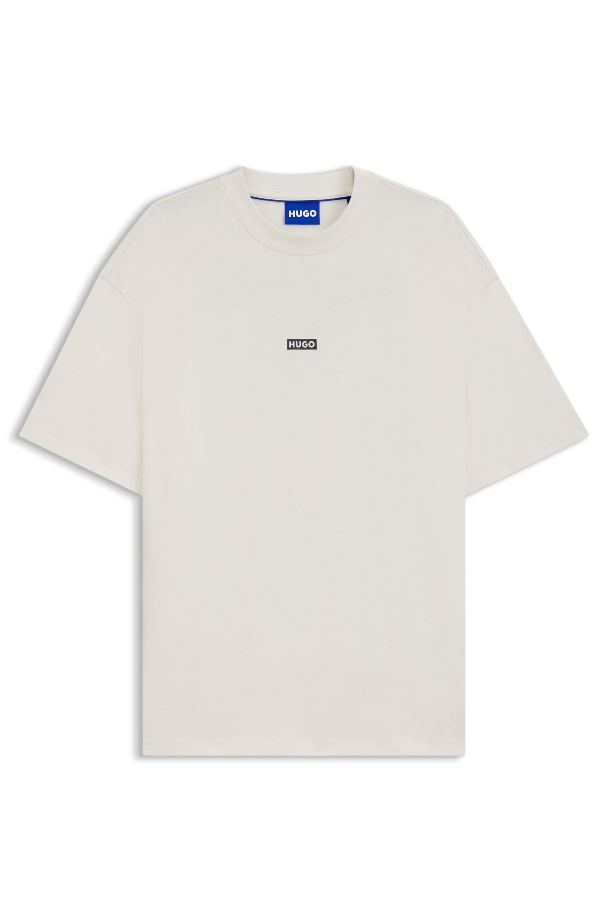 HUGO Blue T-Shirt »Nalono« mit Logodruck, Oversized Look mit Backprint