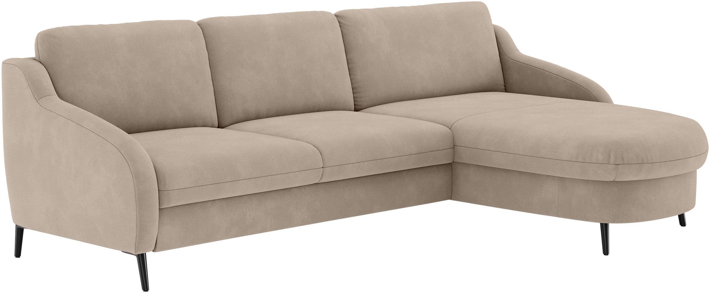 sit&more Ecksofa »Soul L-Form«, wahlweise mit Bettfunktion