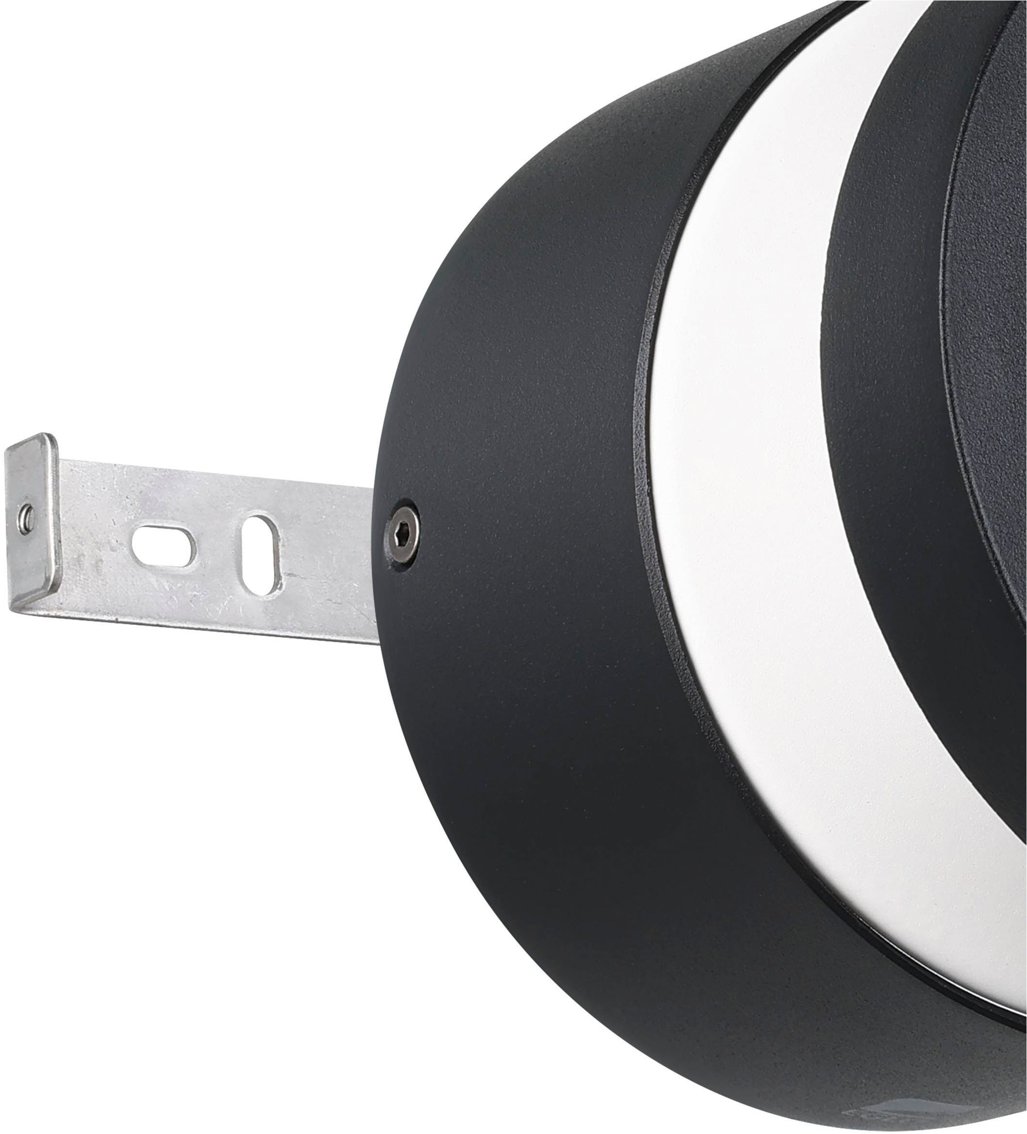 EGLO Wandleuchte »Melzo Außen-Wandlampe, Außenlampe aus Aluguss und Kunststoff, IP44« LED-Modul 1 Stk. Warmweiß Wand-/Deckenleuchte - H13 x Ø13,5 cm - schwarz - 1X11W inkl.