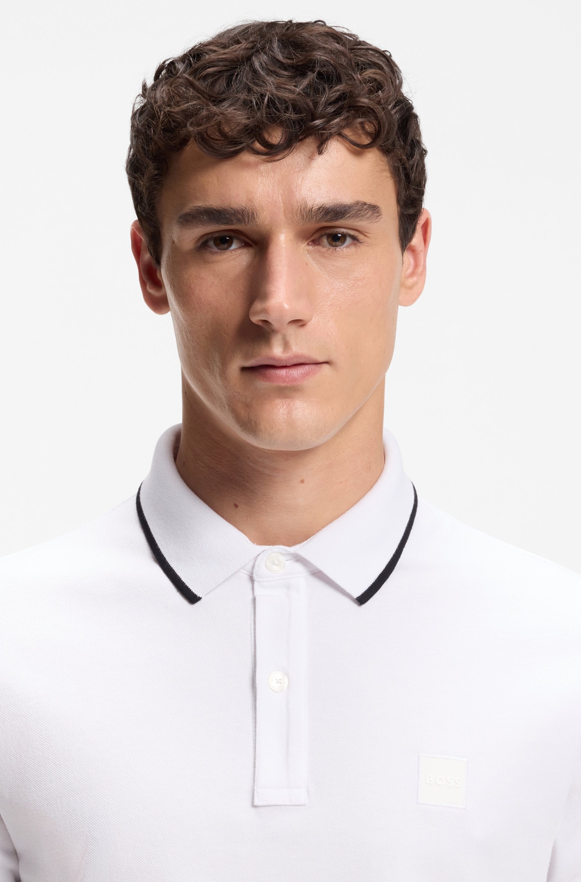 BOSS ORANGE Poloshirt »Passertip« mit BOSS Logo-Badge