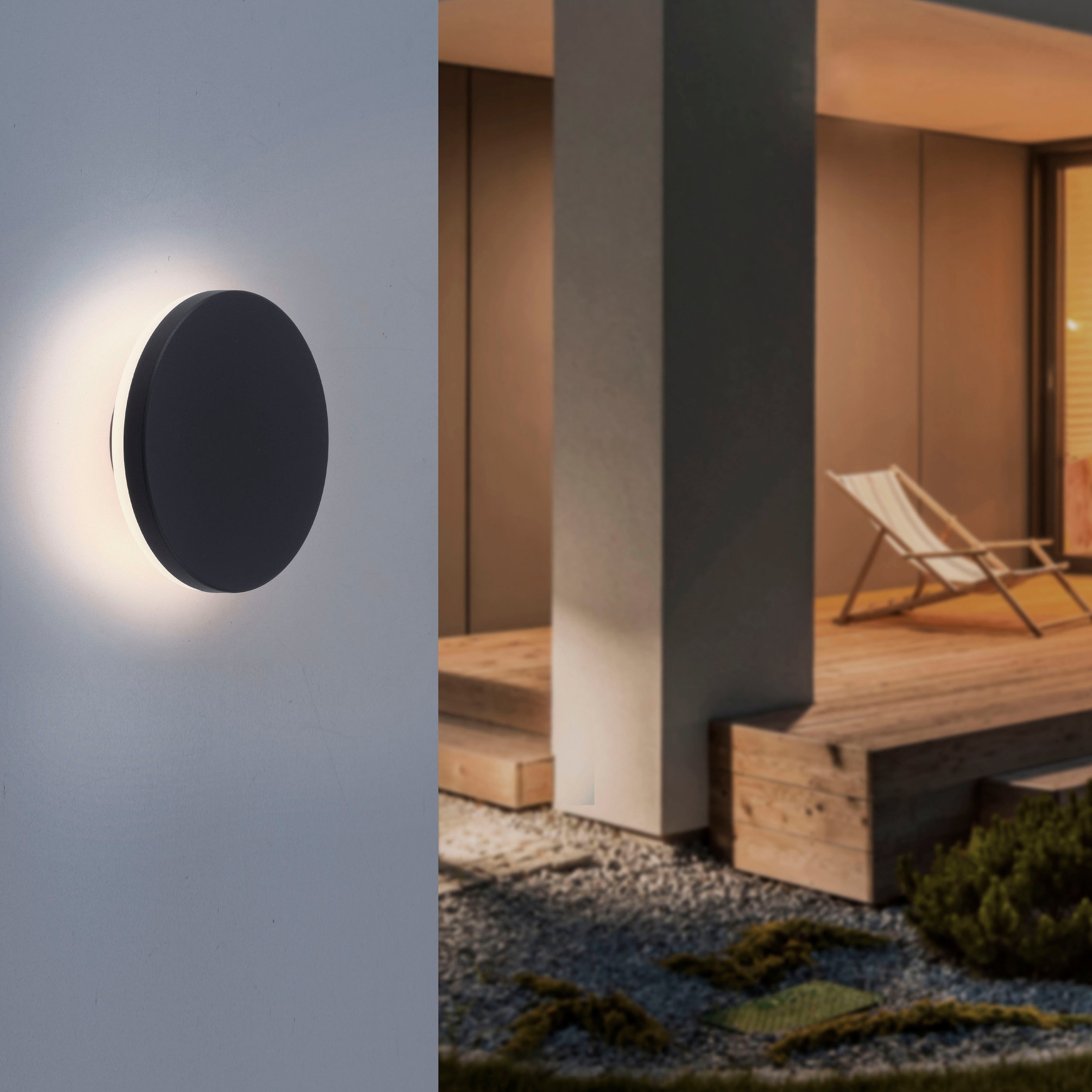 Paul Neuhaus Außen-Wandleuchte »PUNTUA«, 1 flammig, Leuchtmittel LED-Board | LED fest integriert