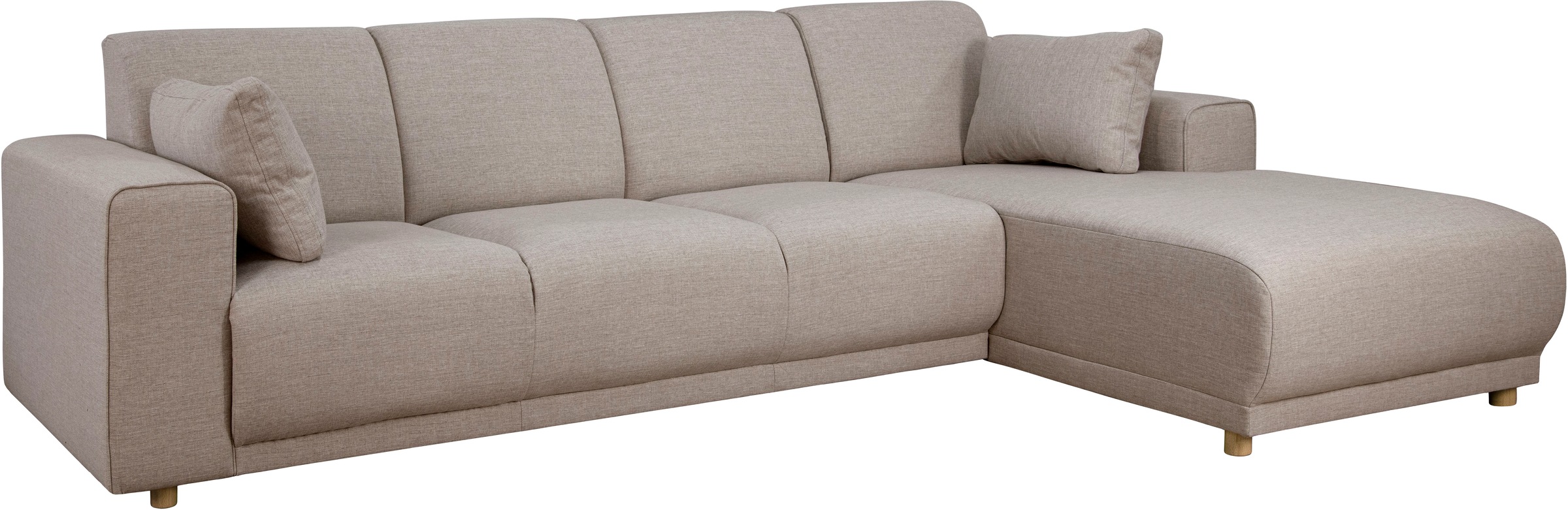 Home affaire Ecksofa »LEMPS wahlweise Recamiere links oder rechts L-Form« incl. Zierkissen, Stellmaße 297x162 cm