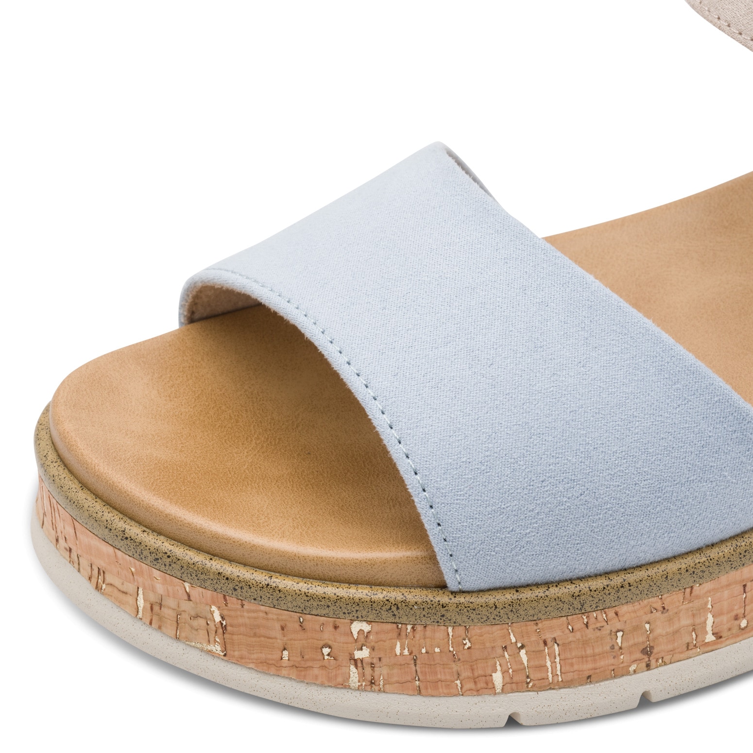 MARCO TOZZI Keilsandalette »GRADI«  Plateau, Sommerschuh, Riemchensandale mit Sohle im Kork-Look