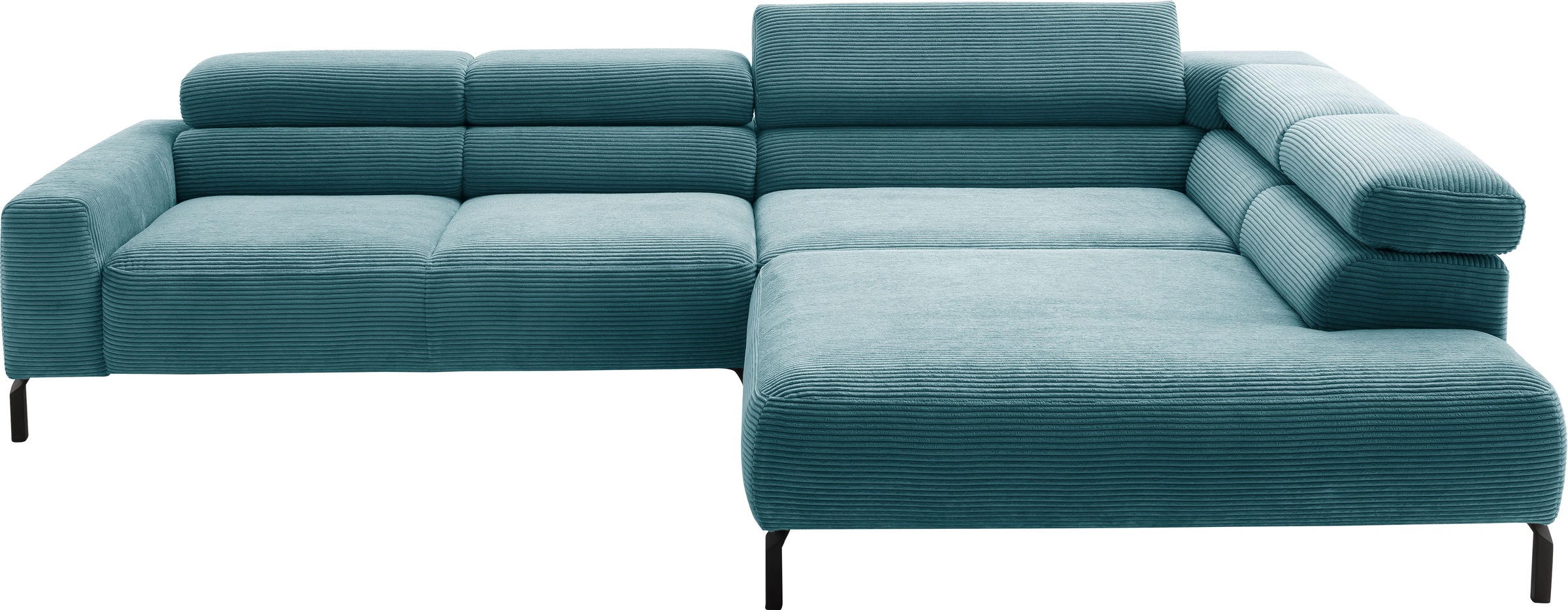 Places of Style Ecksofa »Antonelli, L-Form, inkl. Kopfteilverstellung, Brei günstig online kaufen