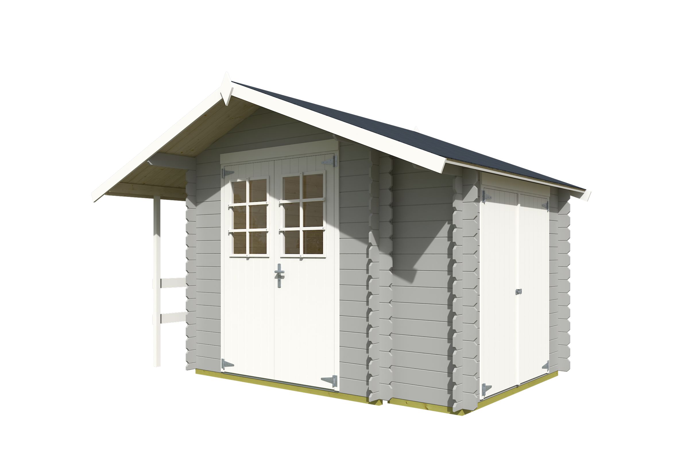 Nordic Holz Gartenhaus »Vilano 1«, mit 3 getrennten Bereiche
