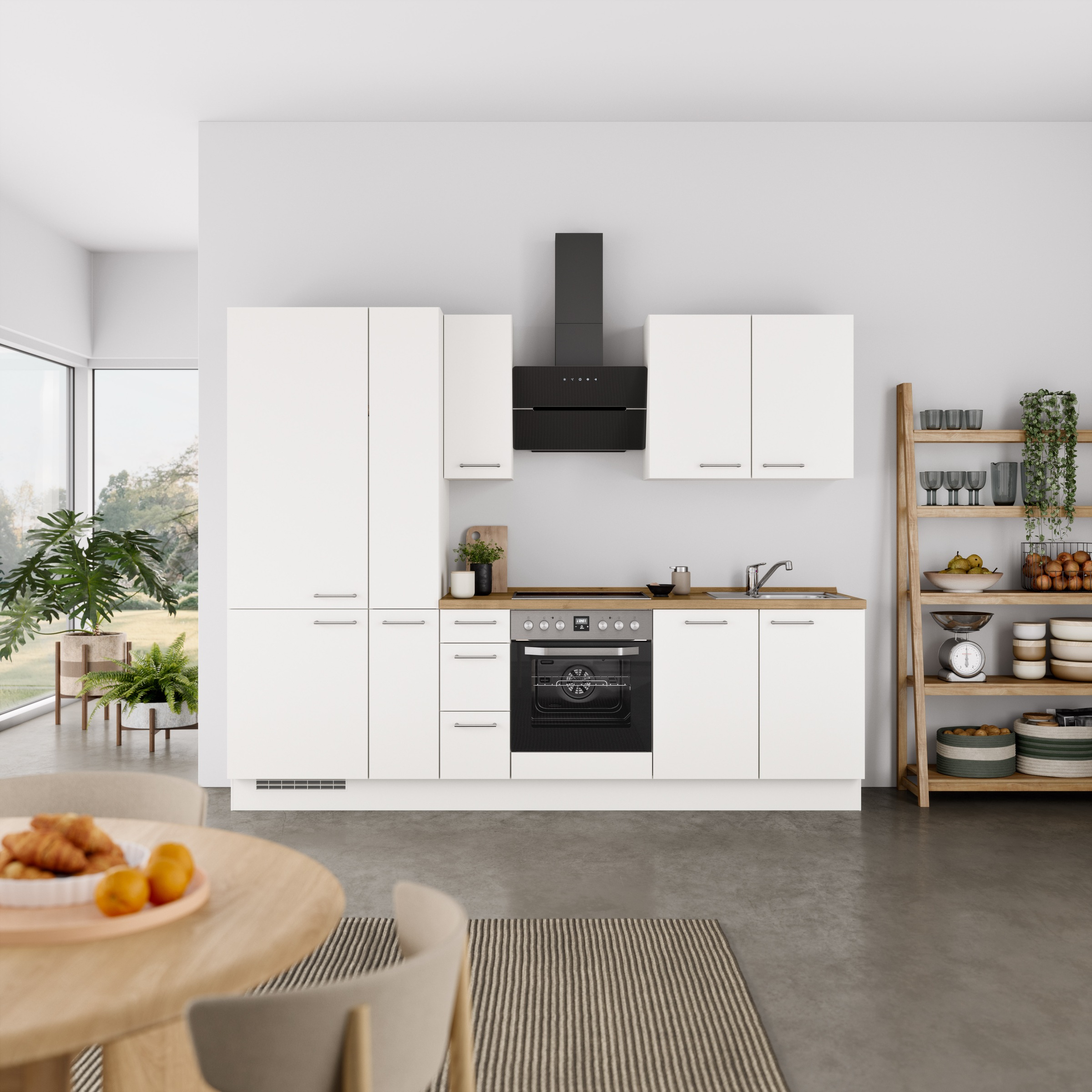 nobilia® Küchenzeile »"Laser II", Ausrichtung wählbar, Breite 270 cm« vormo günstig online kaufen