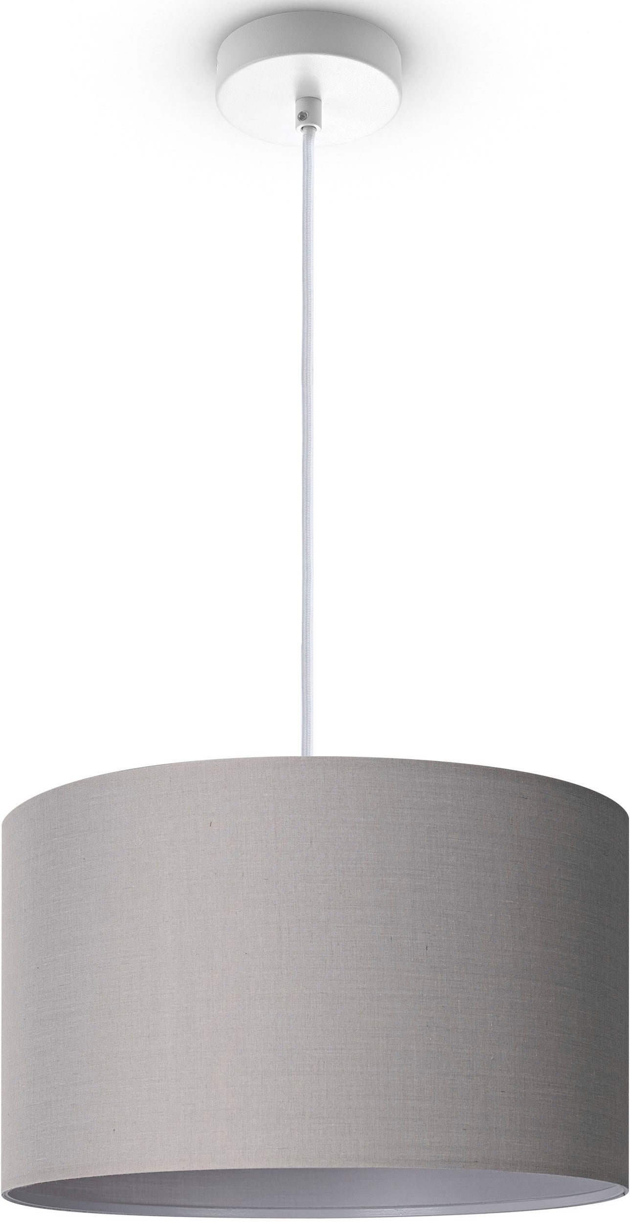 Paco Home Pendelleuchte »HUGO UNI COLOR«, 1 flammig, Leuchtmittel E27 | ohne Leuchtmittel, Deckenlampe LED Wohnzimmer Und Schlafzimmer, Unifarben, Deko E27