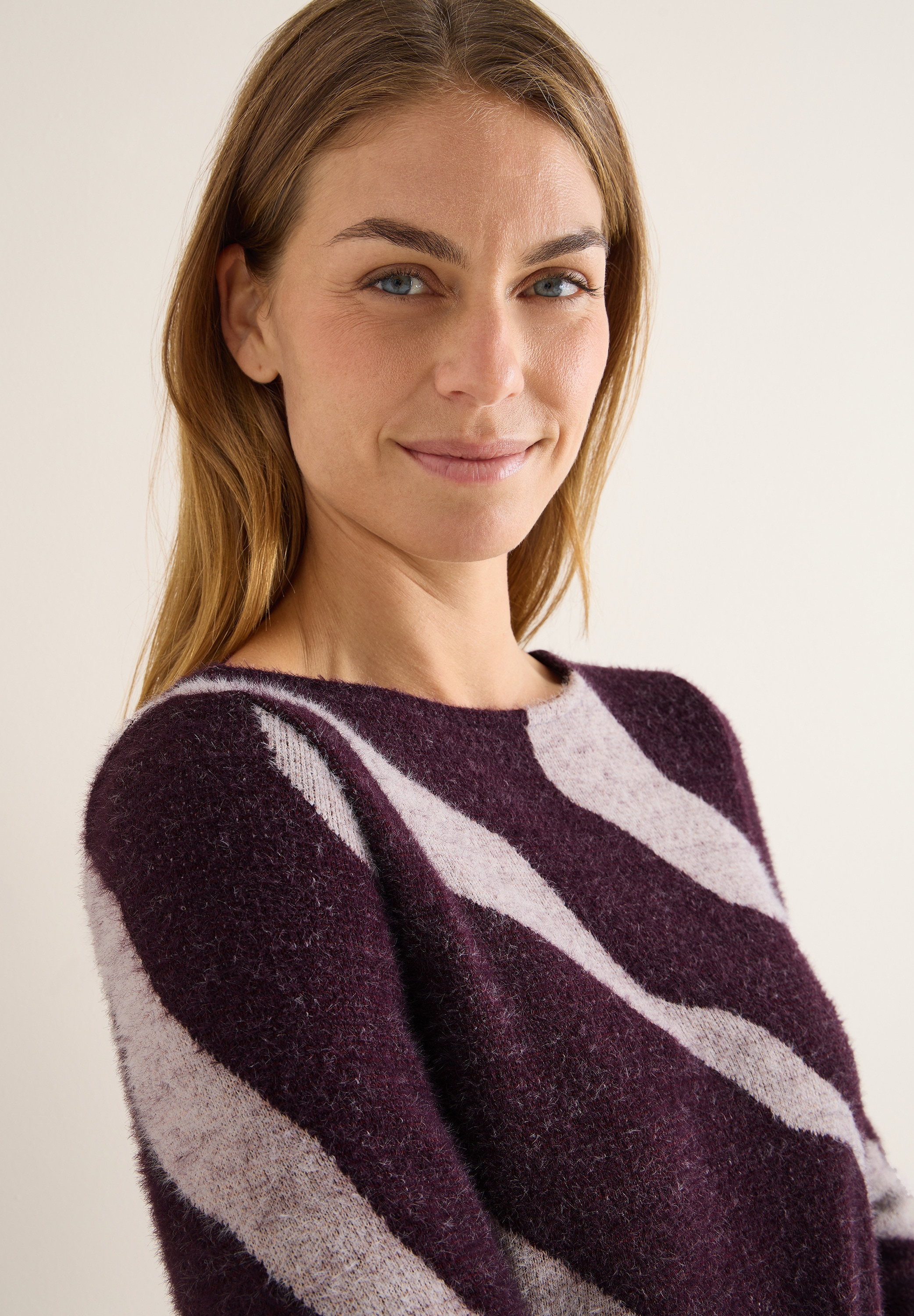 Cecil Strickpullover mit grafischem Muster und in Federgarn-Qualität