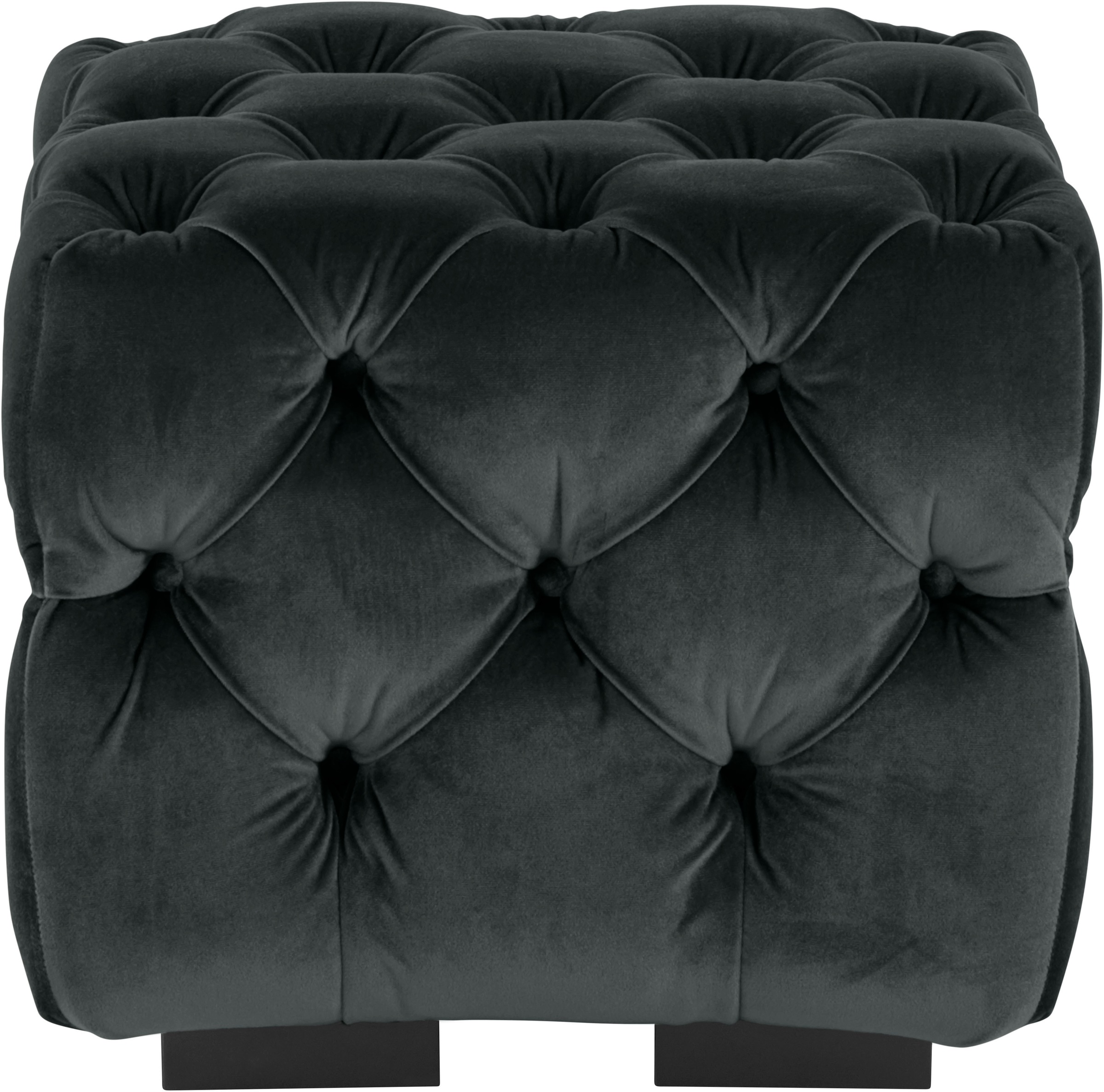 Guido Maria Kretschmer Home&Living Polsterhocker »Kalina«, mit klassischer Chesterfield-Knopfheftung, passend zur Serie "Kalina"