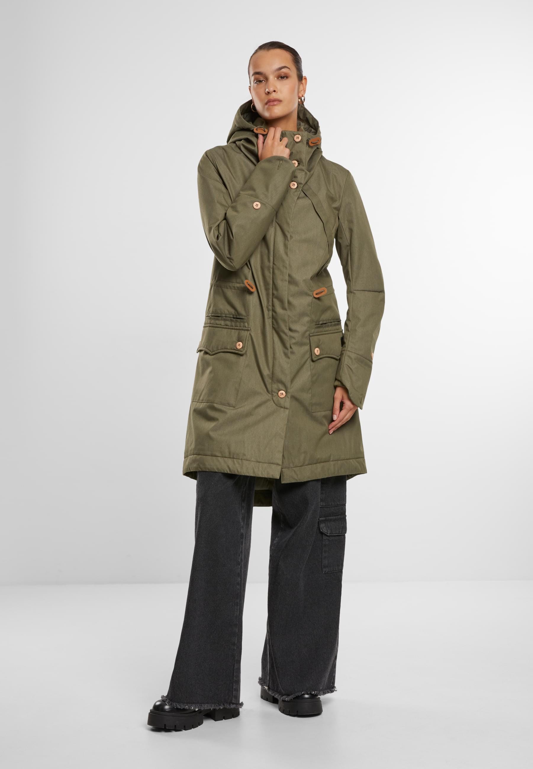 Brandit Parka »Brandit Brandit Women Mayleene Winterparka« 1 Stk. tlg. mit Kapuze
