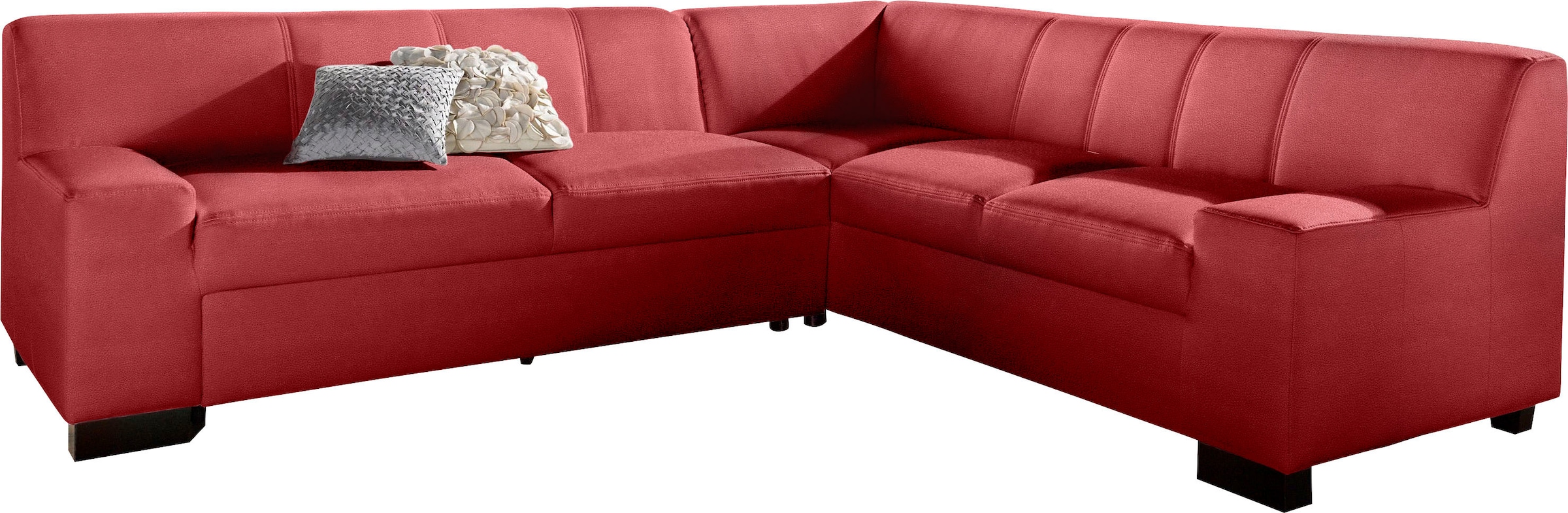 DOMO collection Ecksofa »Norma Top, elegant und modern, flache Armlehnen, L günstig online kaufen