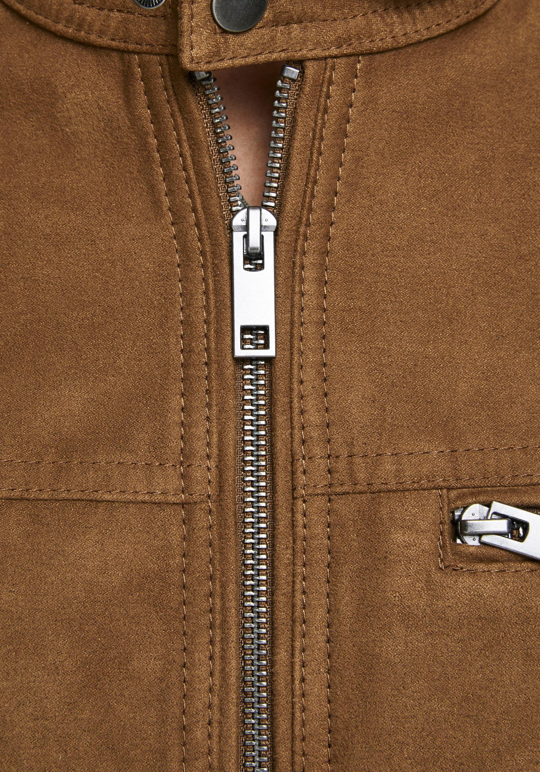 Jack & Jones Bikerjacke »ROCKY JACKET«, ohne Kapuze