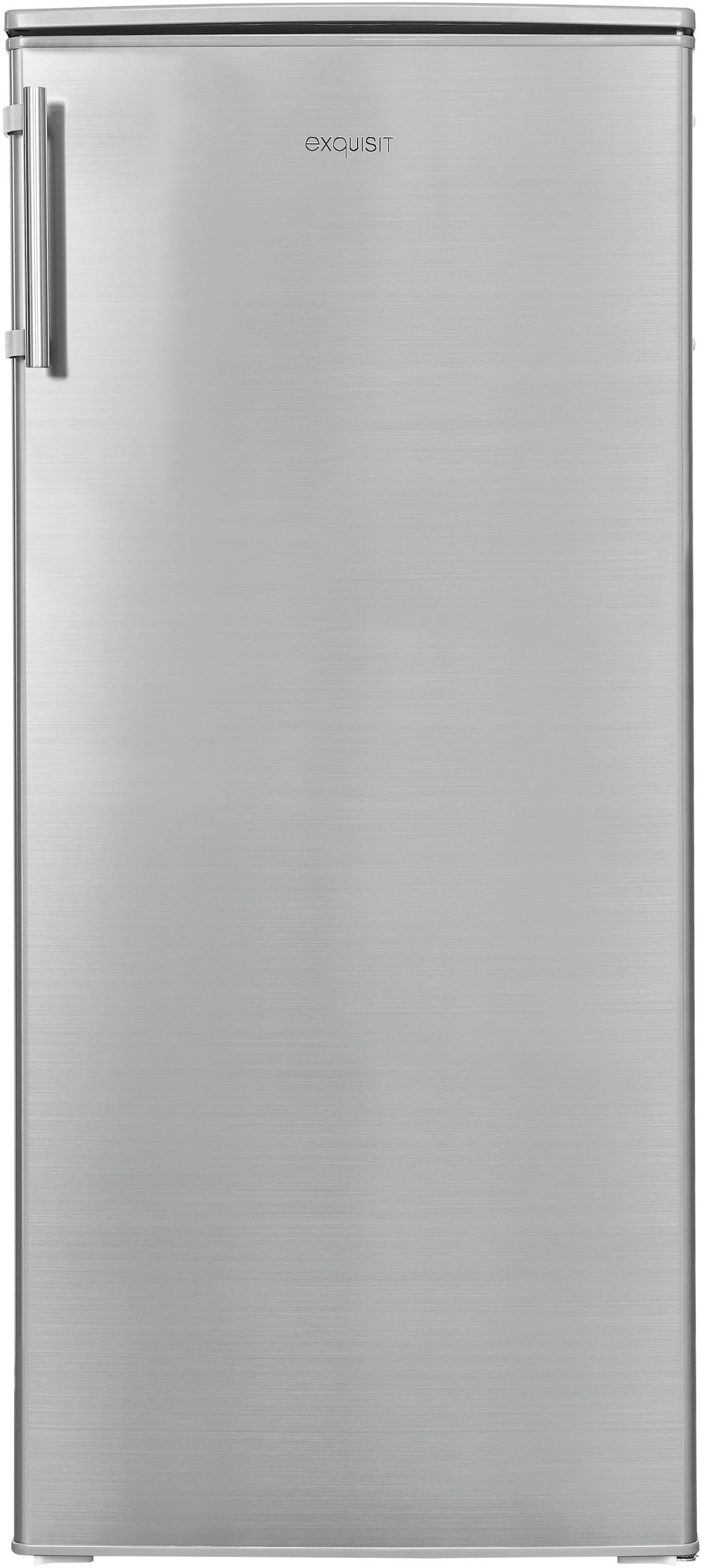 exquisit Kühlschrank »KS185-4-HE-040E inoxlook«, 190 L Volumen, Schnellgefrieren, 4 Sterne