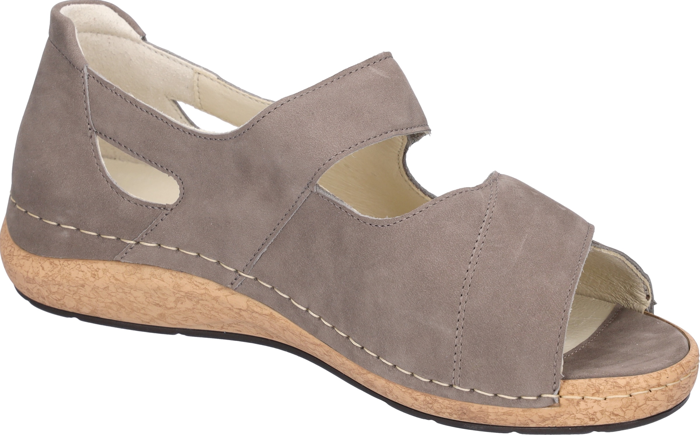 Waldläufer Sandale »K-Heliett«  , Sommerschuh, Sandalette, Keilabsatz, in Komfortweite K (= extraweit)