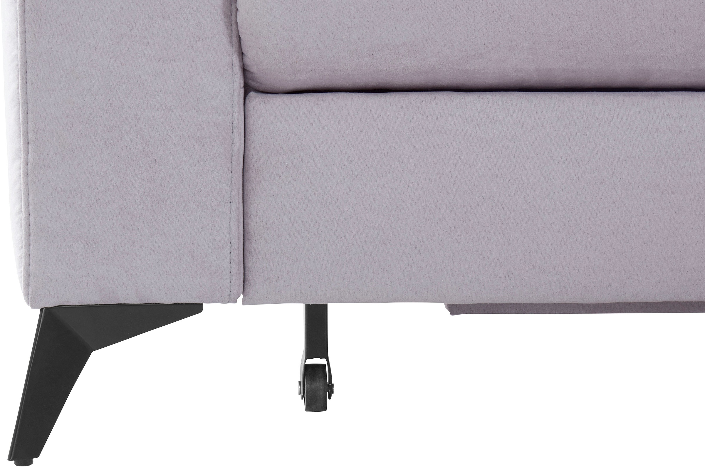 Places of Style Ecksofa »Lolland L-Form«, Wahlweise mit Bettfunktion und Stauraum, auch mit abwischbarem Bezug