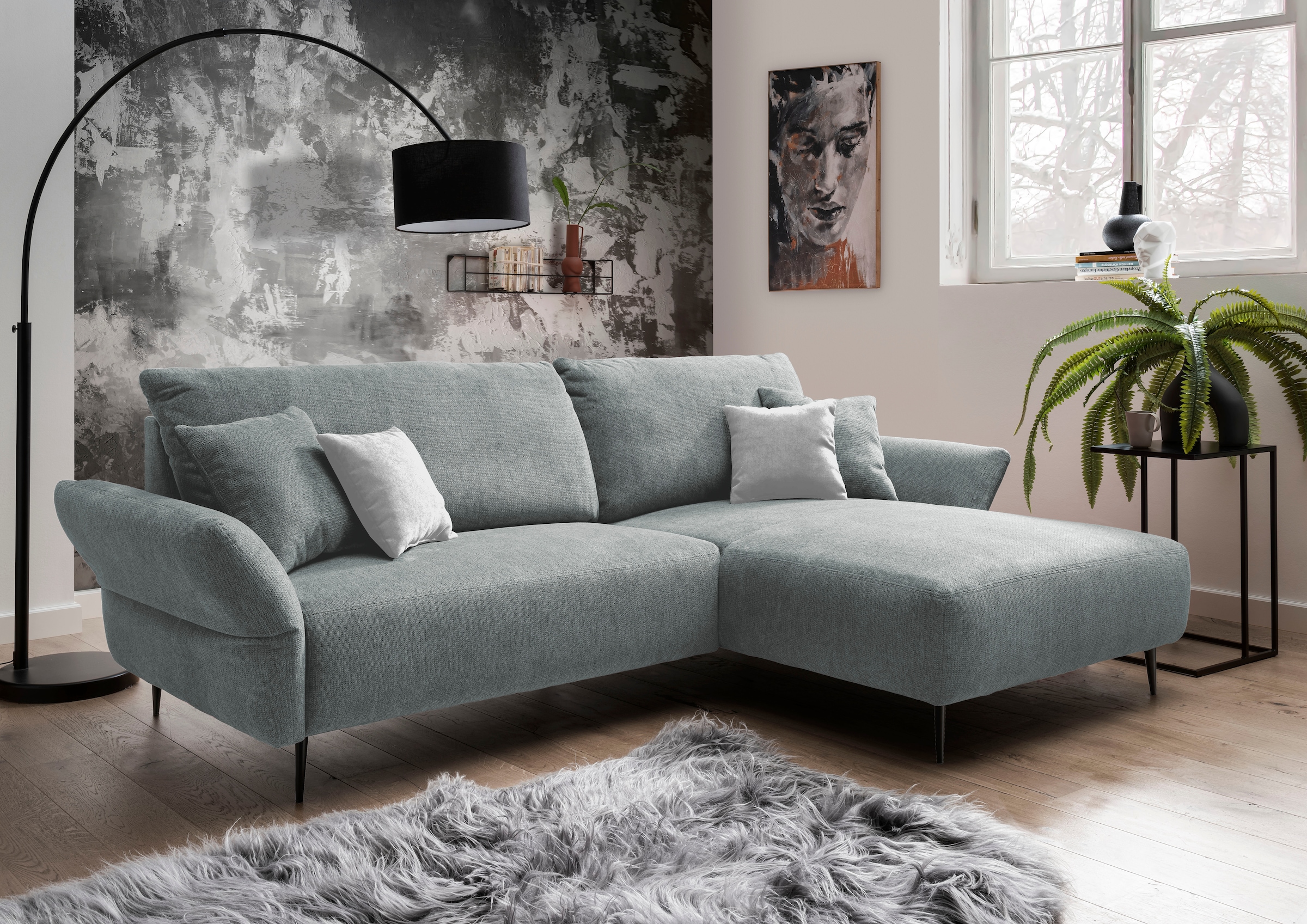 INOSIGN Ecksofa »Amarena L-Form«, inklusive Armlehnenverstellfunktion, 4x Z günstig online kaufen