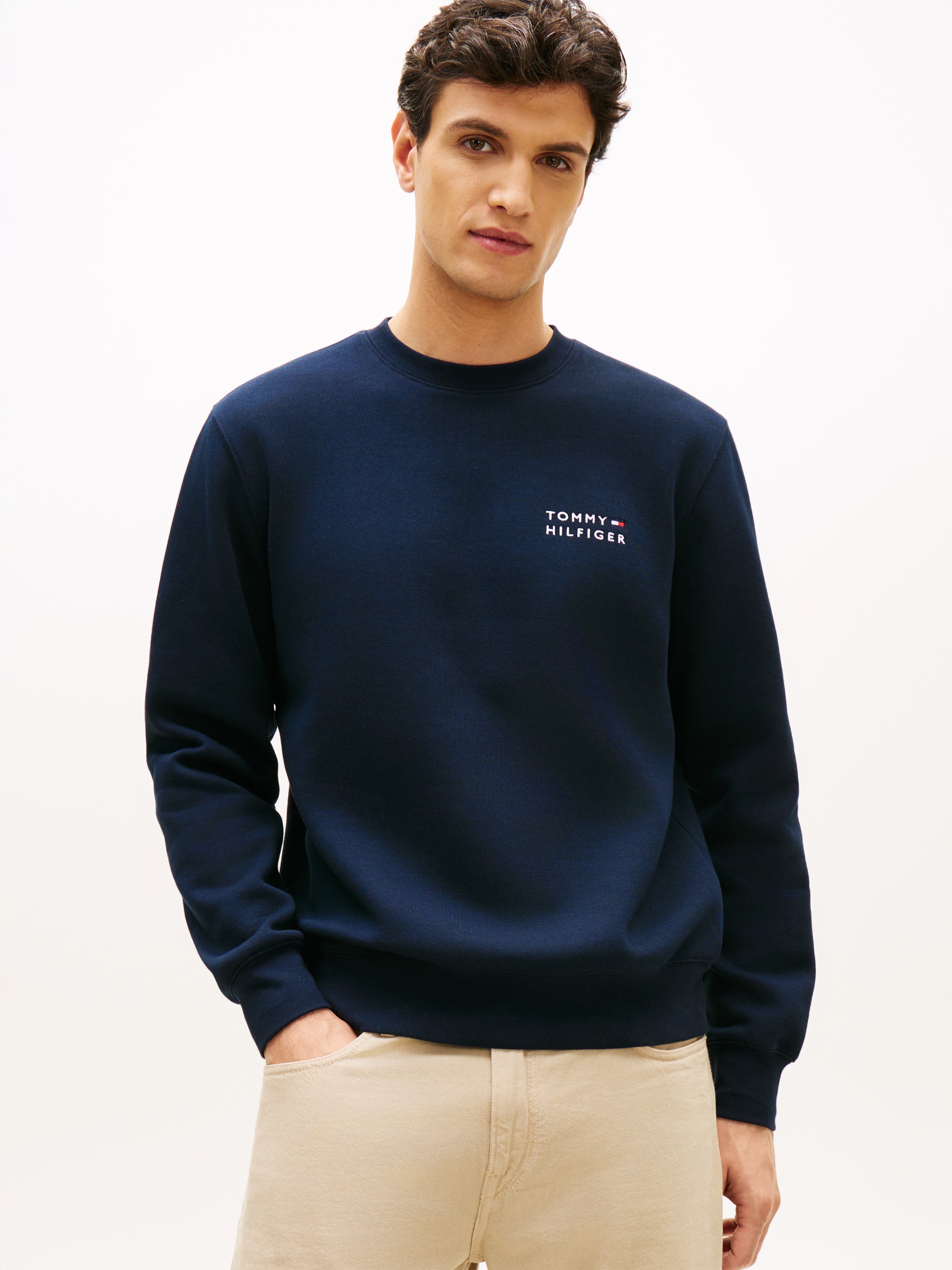 Tommy Hilfiger Sweatshirt »BRAND LOVE TERRY EMBROIDDERY STACK«
