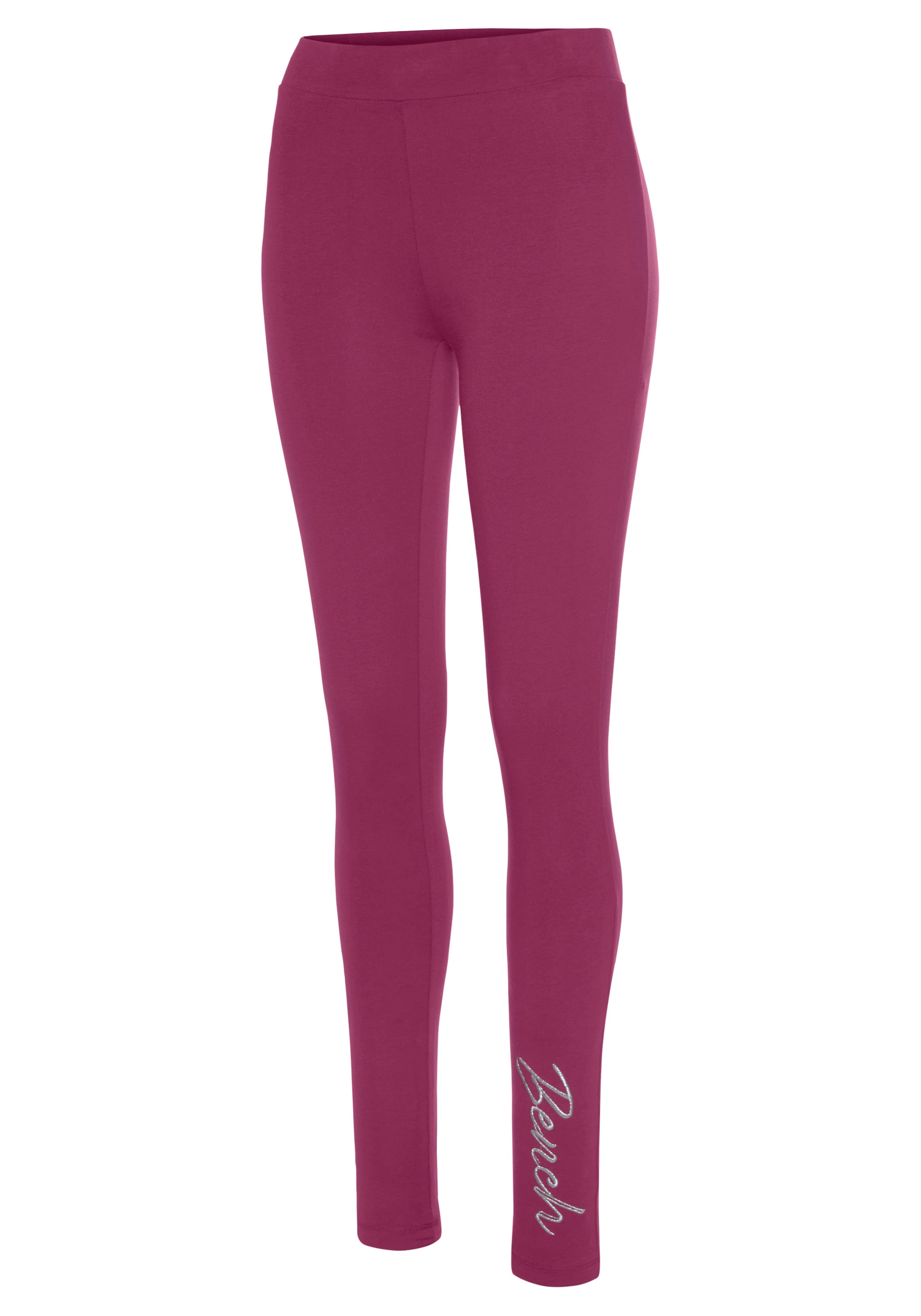 Bench. Loungewear Leggings, mit glitzernder Logostickerei auf dem Bein