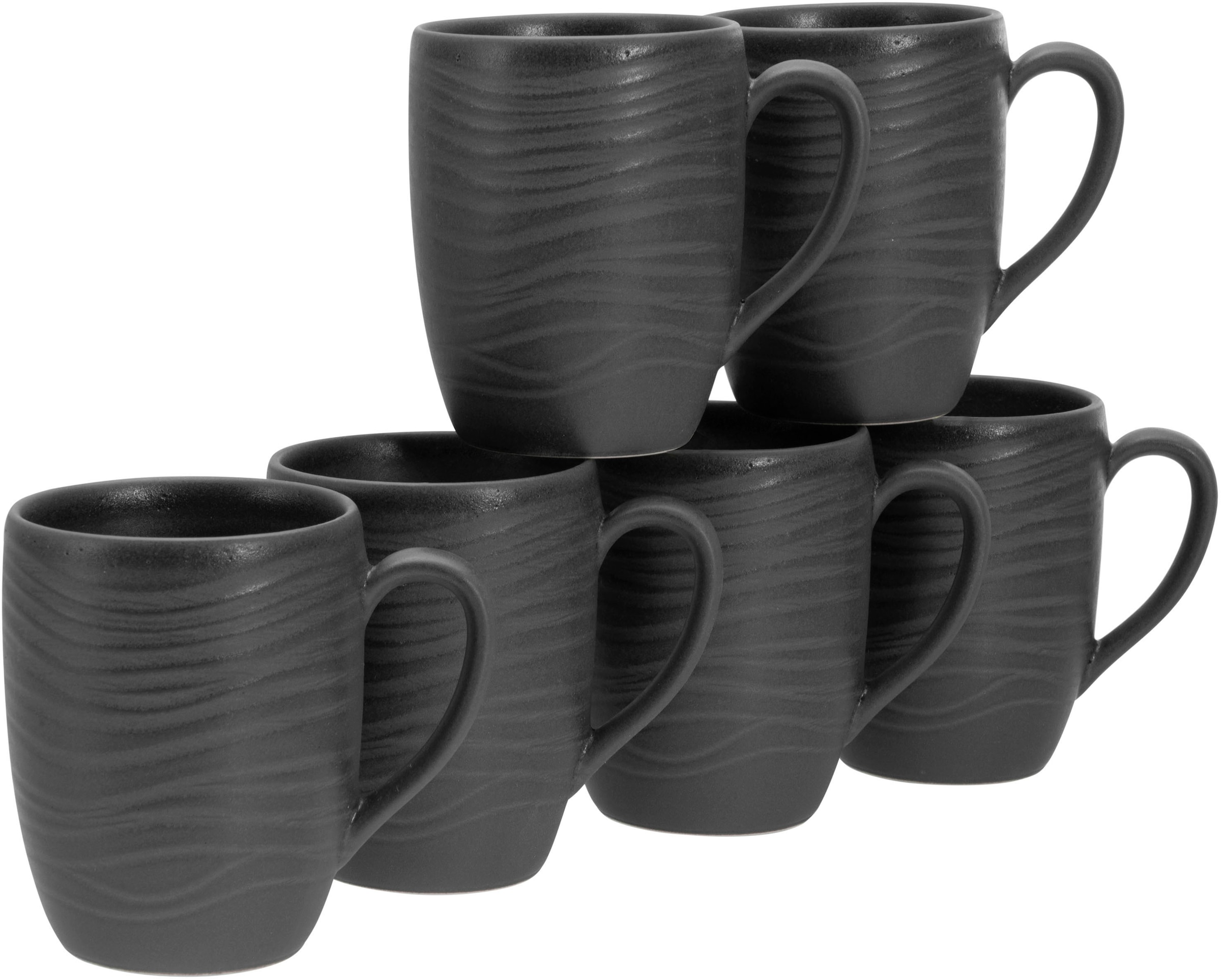 CreaTable Becher »Lava Stone« 300 ml, 6-teilig günstig online kaufen