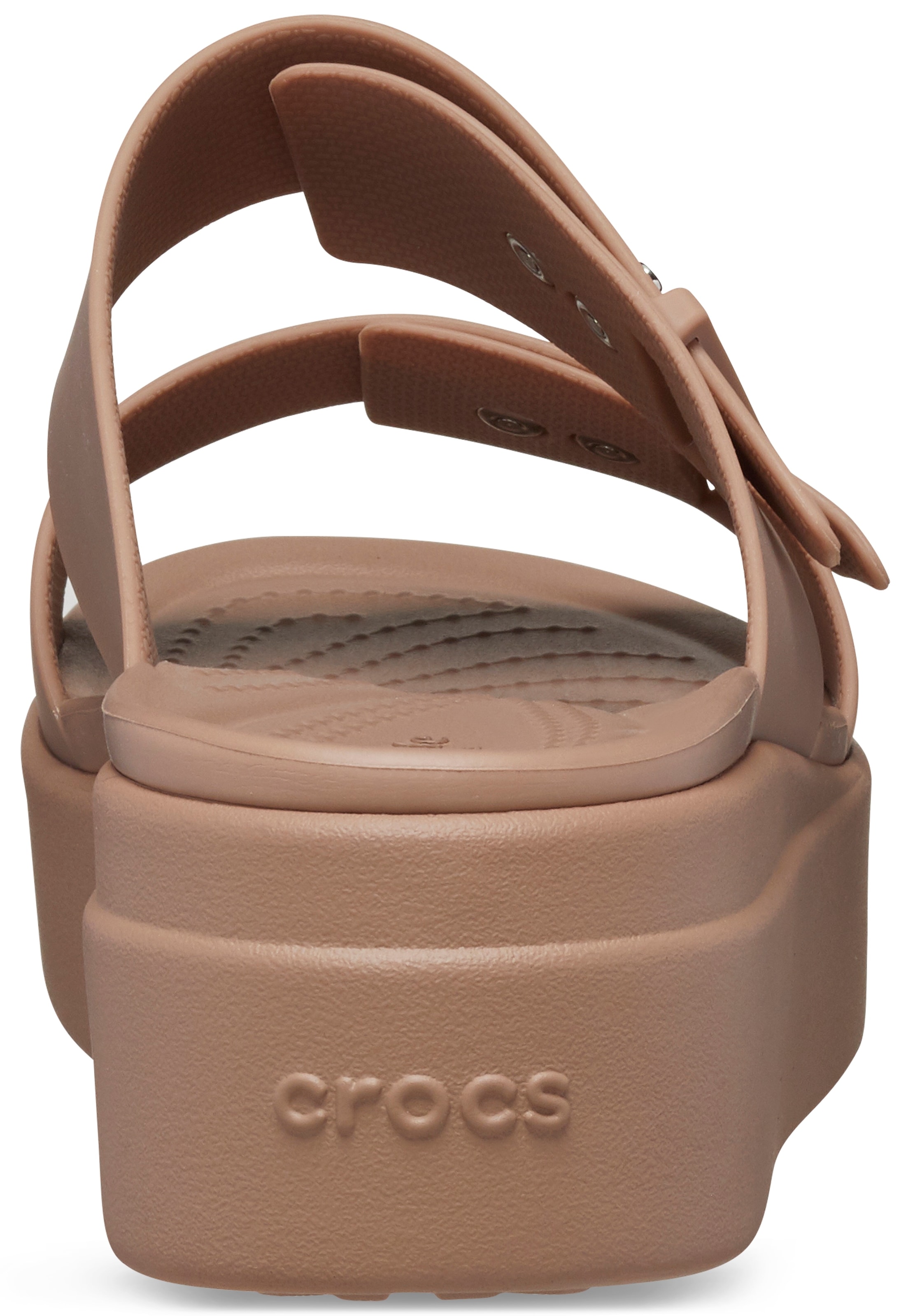 Crocs Pantolette »Brooklyn Low Wedge«, Plateau, Sommerschuh, Schlappen mit Schnallenverschluss