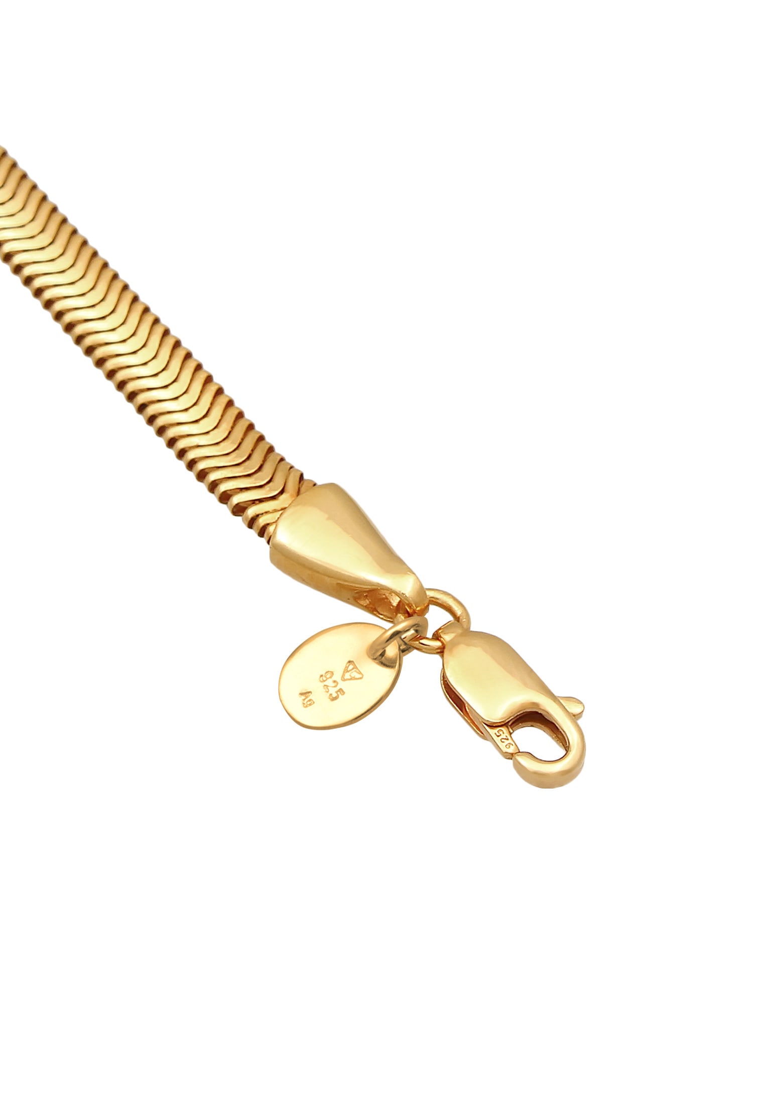 Elli Premium Armband »Flach Elegant Schlangenkette 925 Silber«