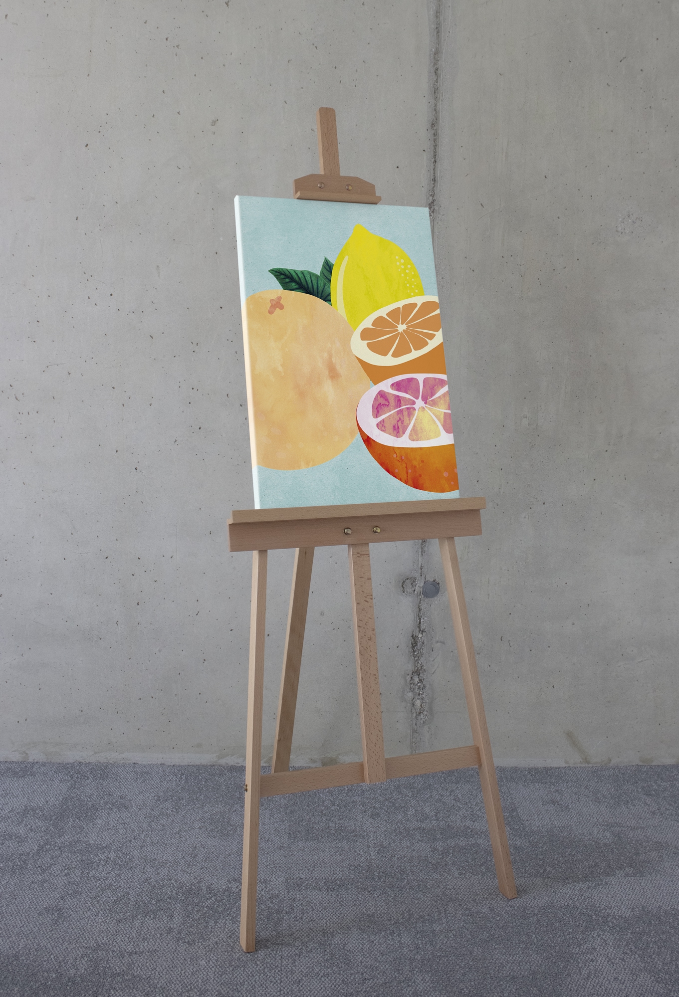Komar Leinwandbild »Mint and Lemonade - Größe 40 x 60 cm«, Natur, (1 St.), Keilrahmenbild mi Echtholzrahmen