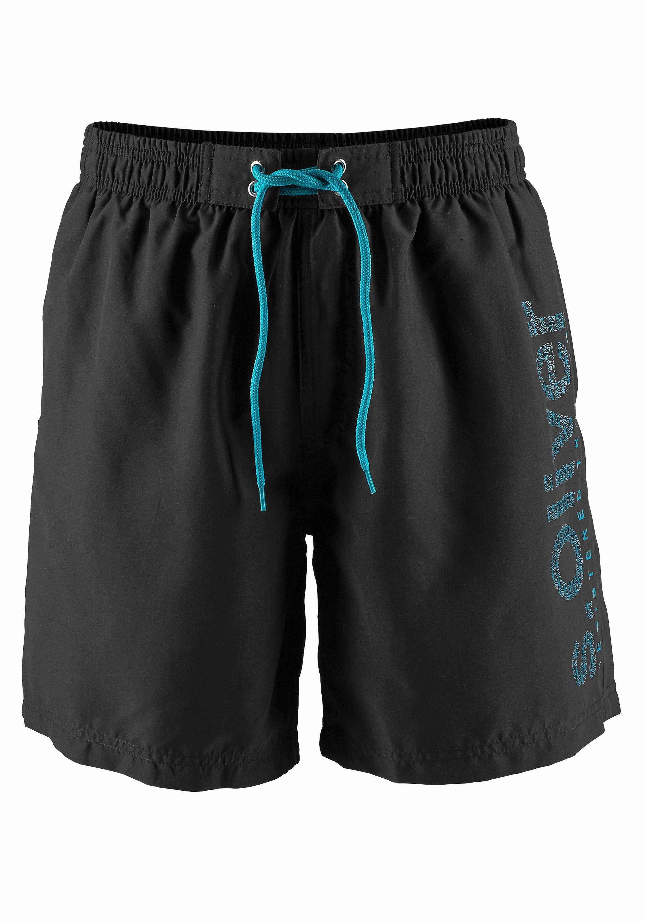 Logoprint mit Badeshorts, trendigem s.Oliver