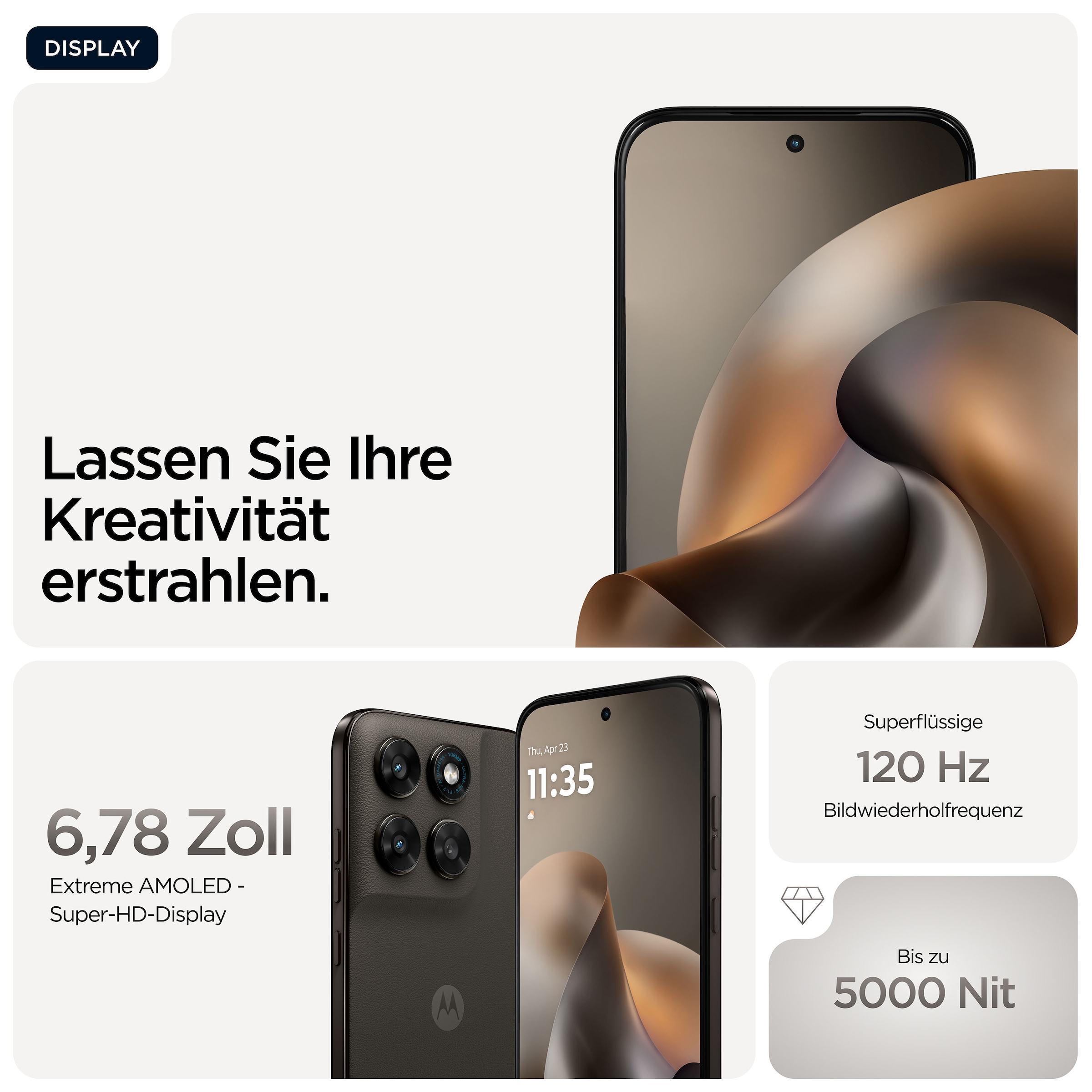 Motorola Smartphone »moto g77 256GB« PANTONE® Black Olive