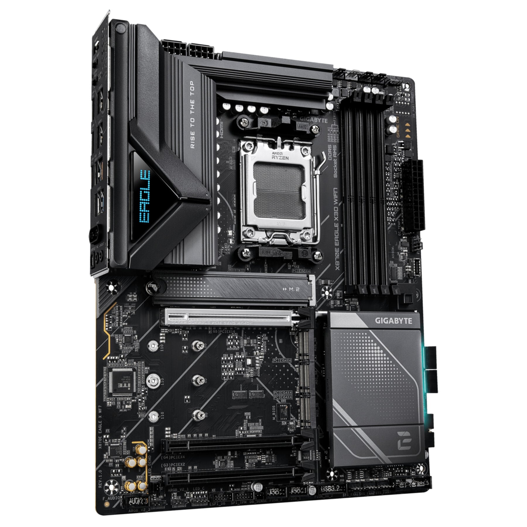 Gigabyte Mainboard »X870E EAGLE X3D WIFI7 Mainboard – Unterstützt AMD Ryzen 9000 CPUs, dig«