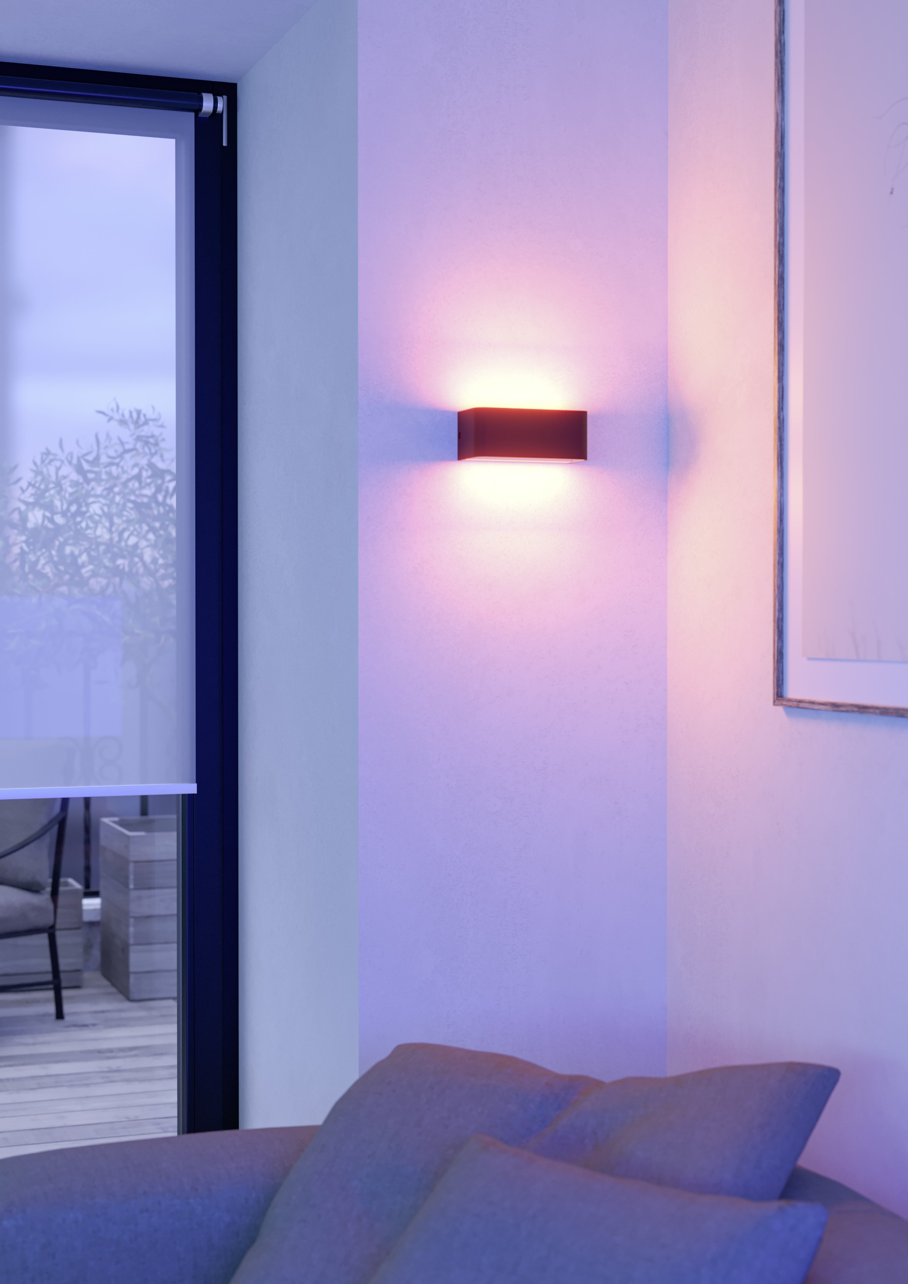 EGLO Wandleuchte »SANIA-Z Wandlampe - Alu, Stahl - LED - 1X10W - IP55« LED- günstig online kaufen