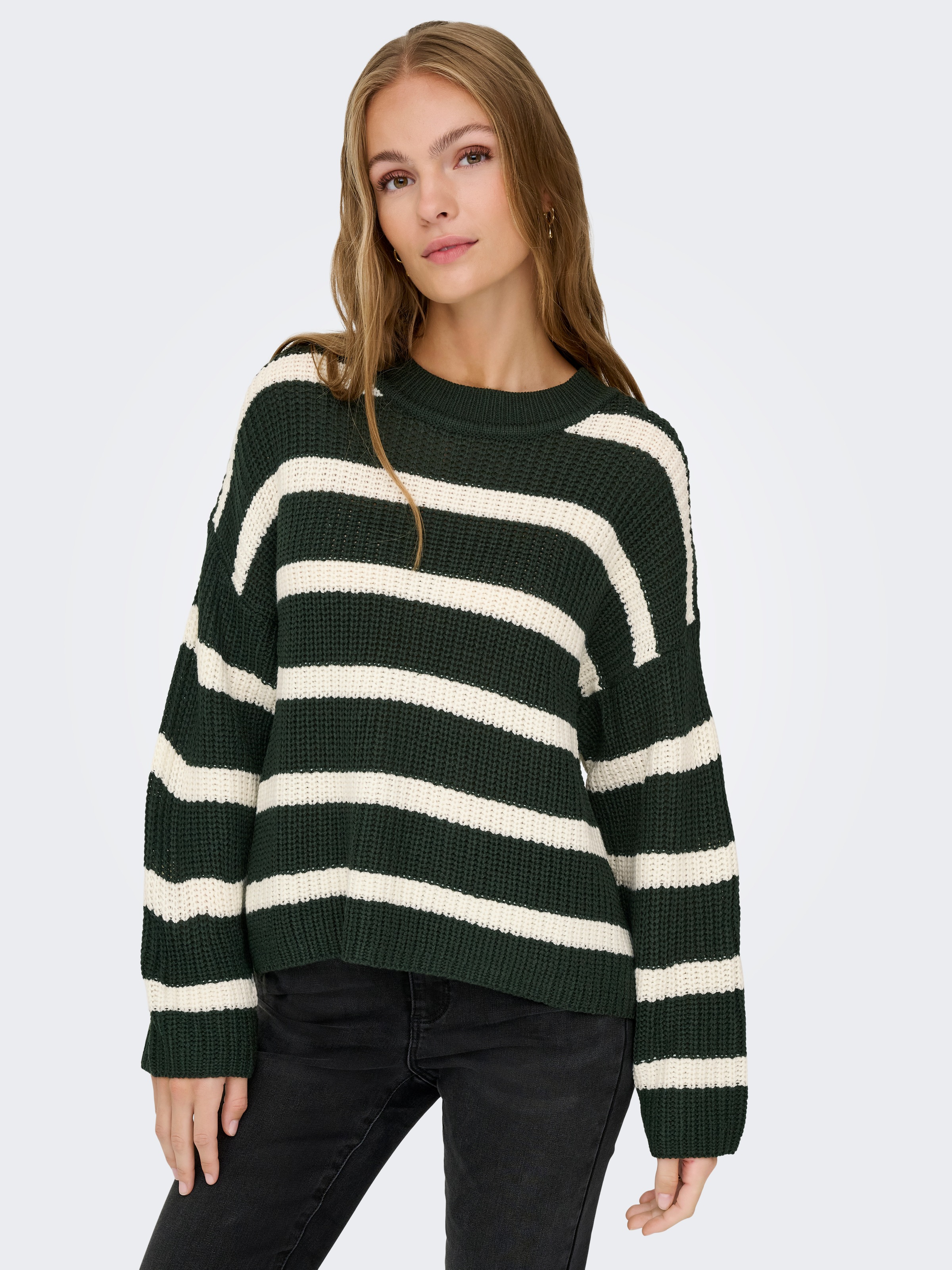 JDY Strickpullover »JDYJUSTY L/S STRIPE PULLOVER KNT NOOS«