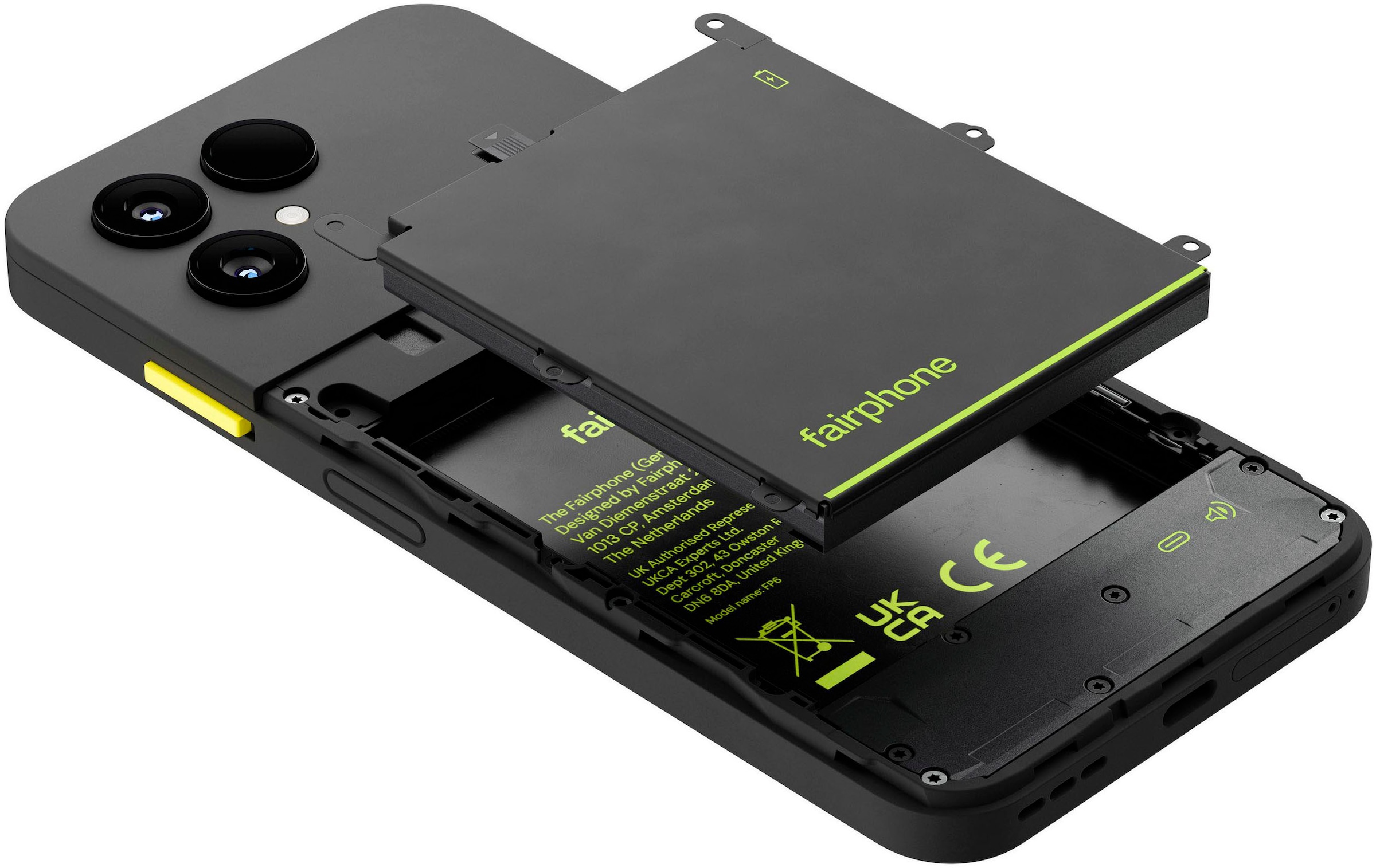 Fairphone Smartphone »The Fairphone (Gen. 6) 8GB/256GB« Horizon Black