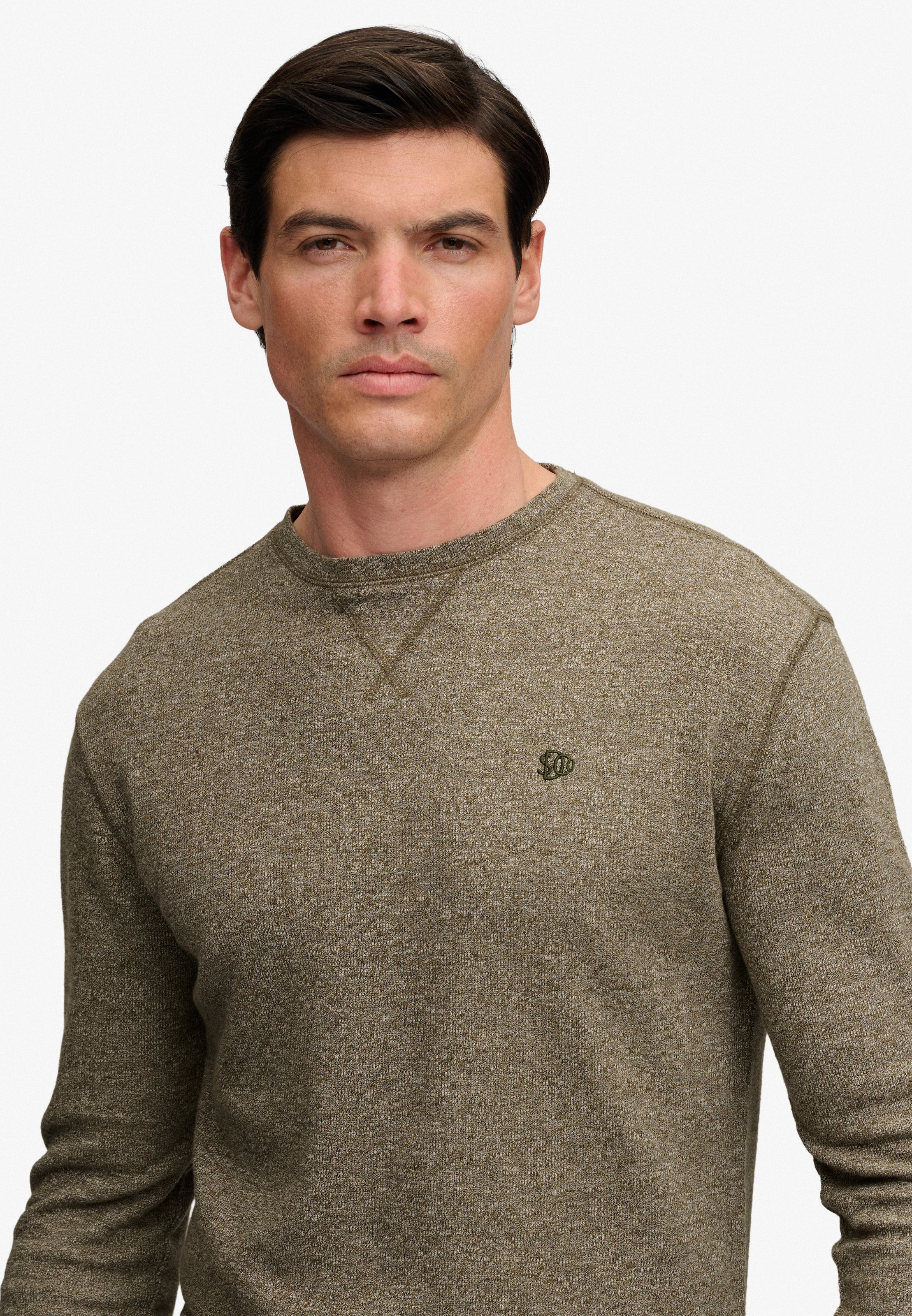 Superdry Langarmshirt »CLASSIC SLUB WAFFLE TOP« aus Baumwolle, Relaxed Fit, mit Rundhalsausschnitt