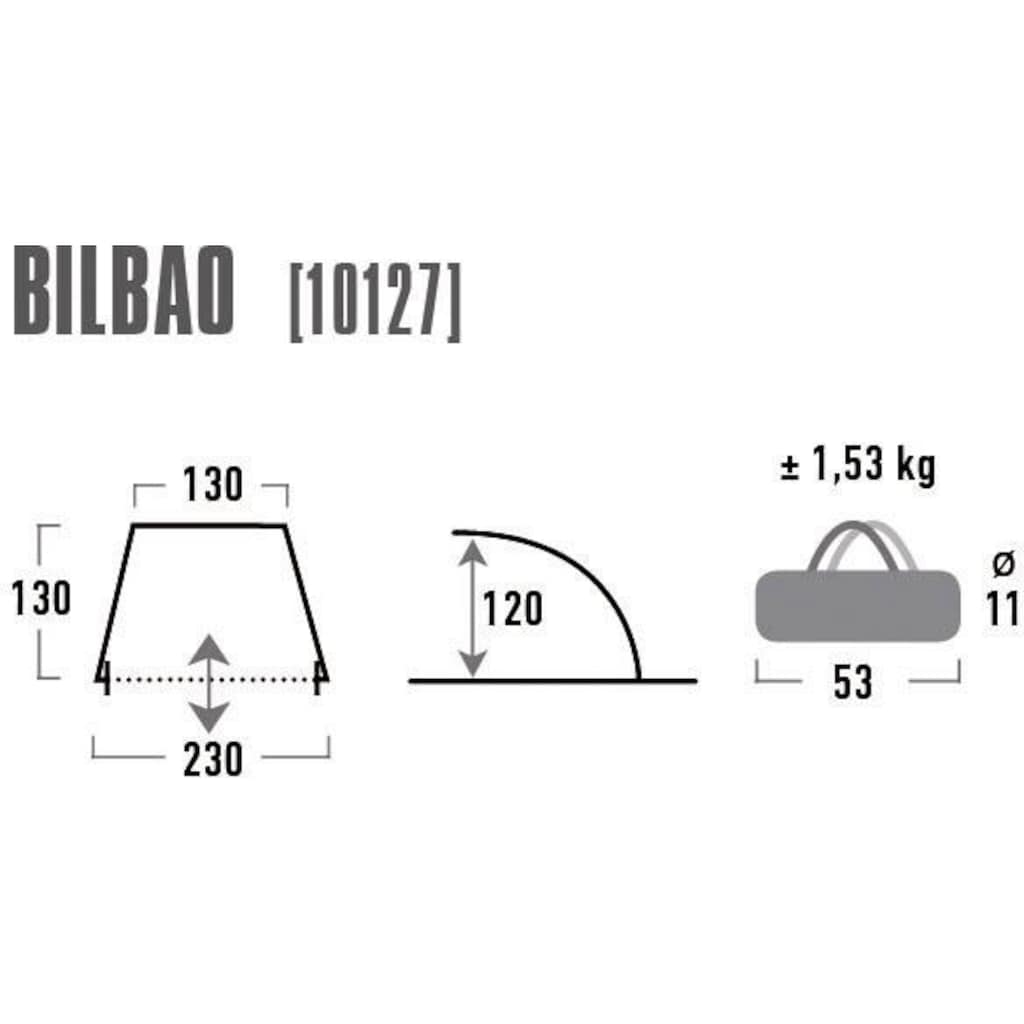 High Peak Strandmuschel »Bilbao«, (mit Transporttasche)