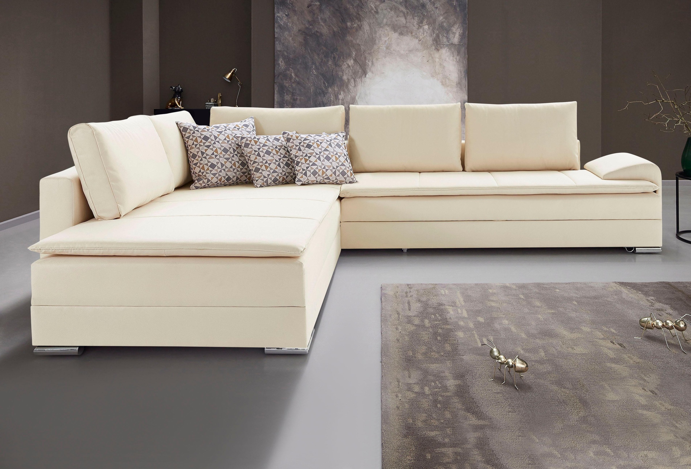 INOSIGN Ecksofa »Boxspringbett Night & Day L-Form mit Dauer-Schlaffunktion günstig online kaufen