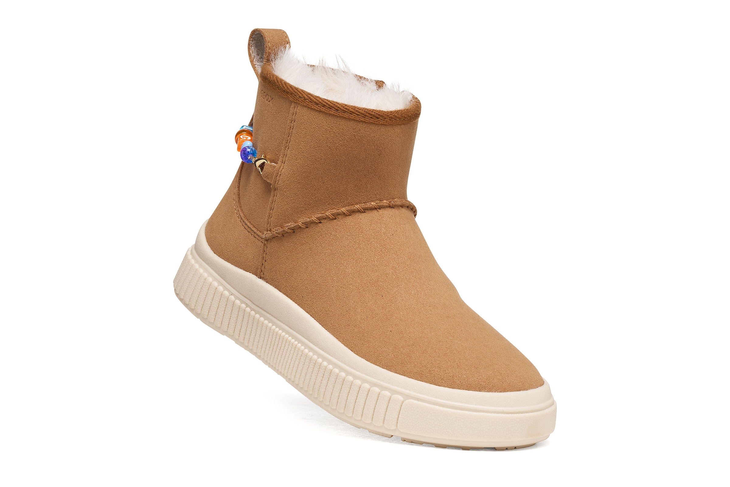 Geox Winterboots »J LAQUINNY GIRL«  Outdoorboots mit Schmuckelementen, Größenschablone zum Download