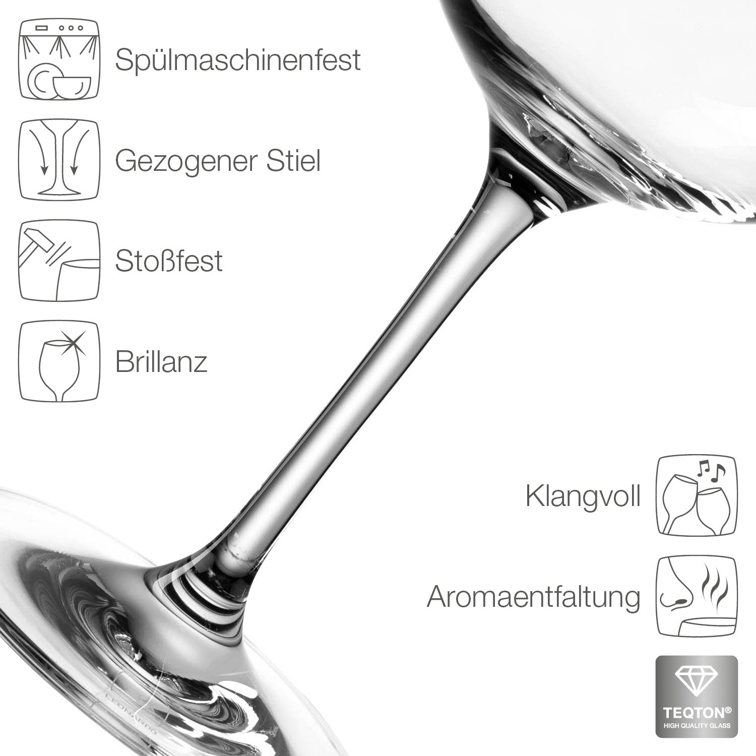LEONARDO Rotweinglas »TIVOLI«, (Set, 6 tlg.), 700 ml, 6-teilig