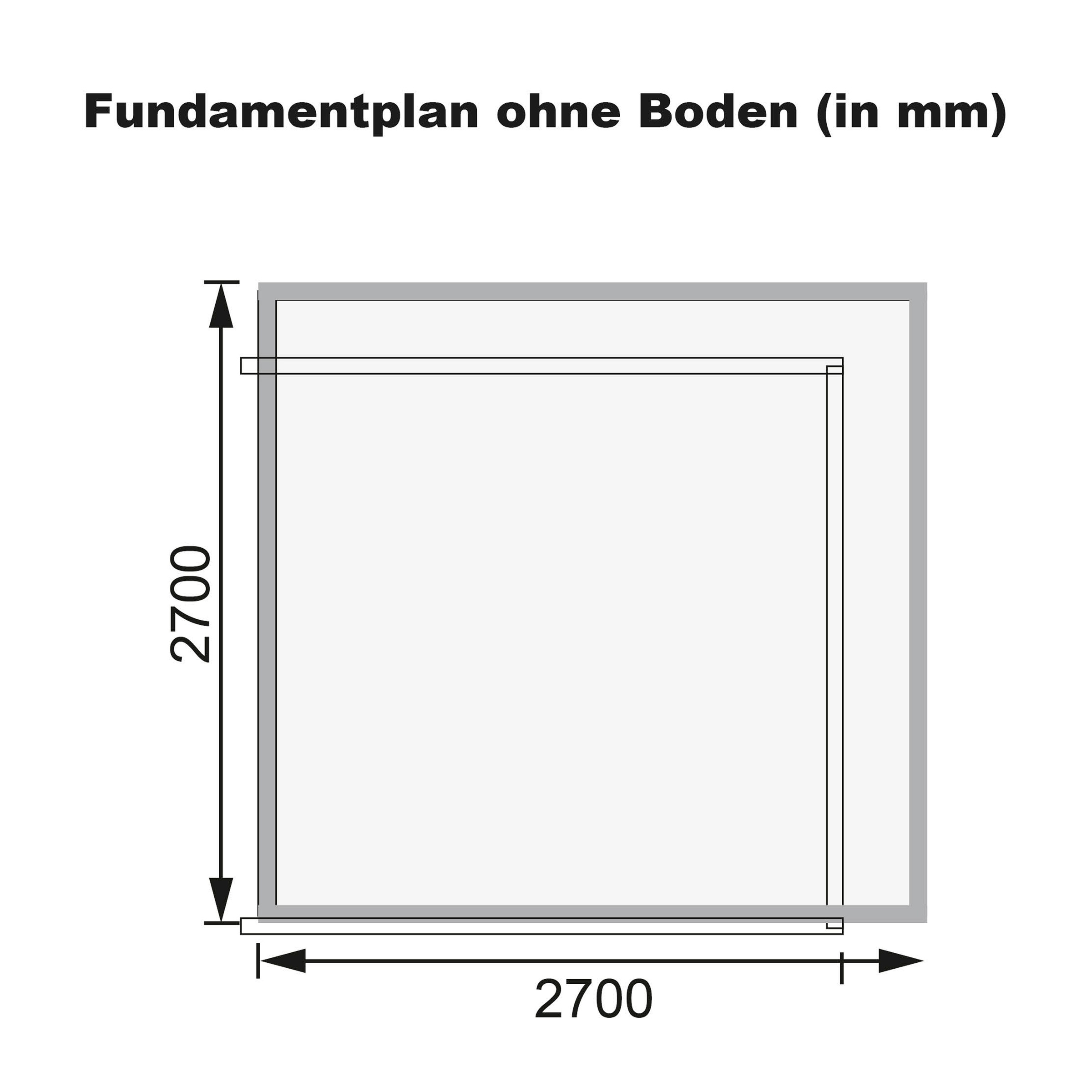 Karibu Gartenhaus »"Ammersee 4" rundum terragrau«, aus hochwertiger nordischer Fichte