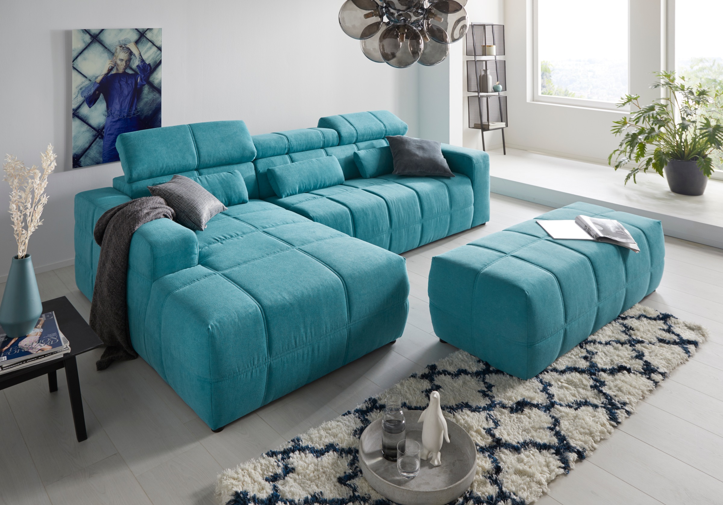 DOMO collection Ecksofa »Brandon große Ausführung B/T/H: 289/177/80 cm, auc günstig online kaufen