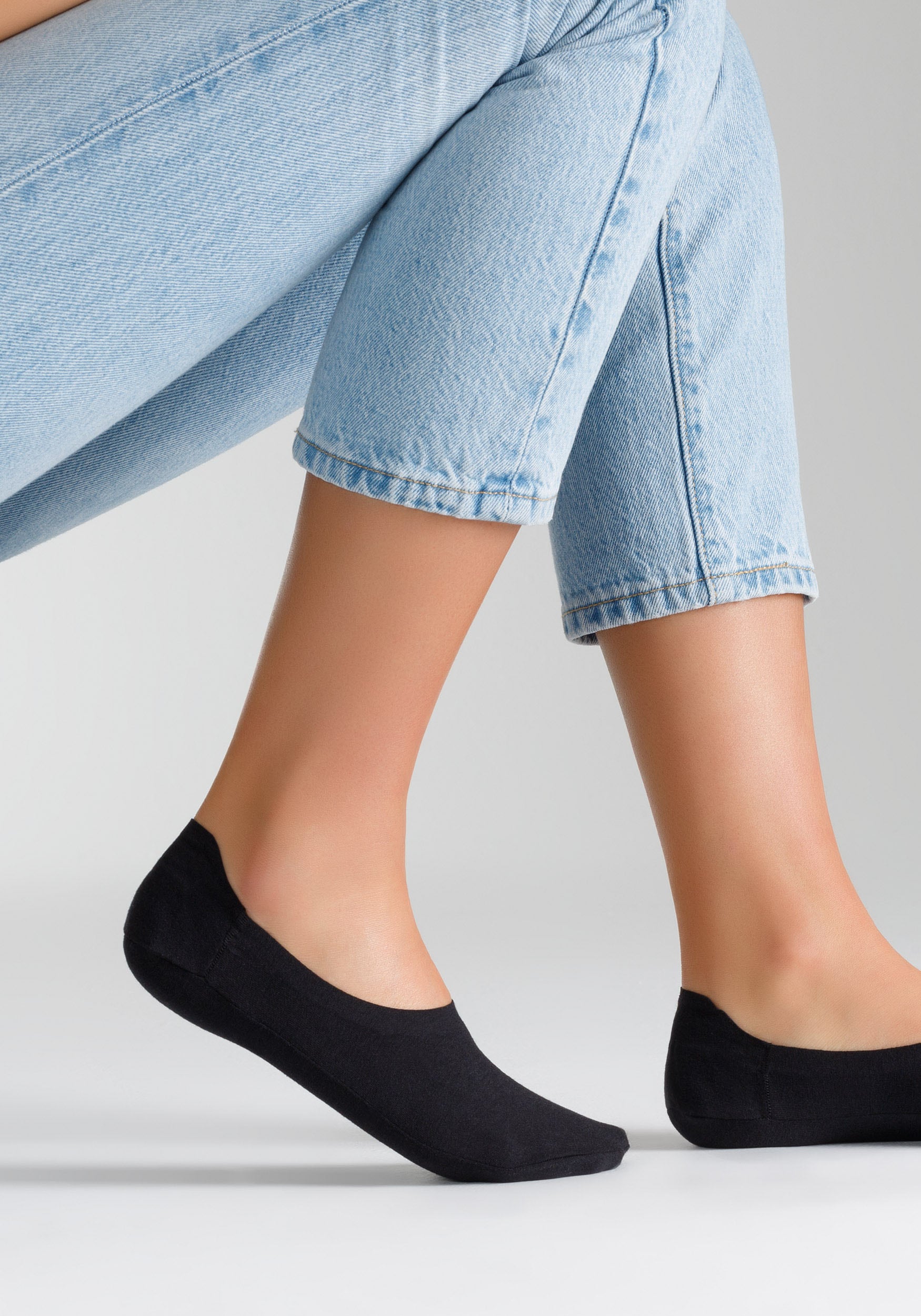 Camano Füßlinge »comfort«, (4 Paar), mit Silikonstreifen für sicheren Halt