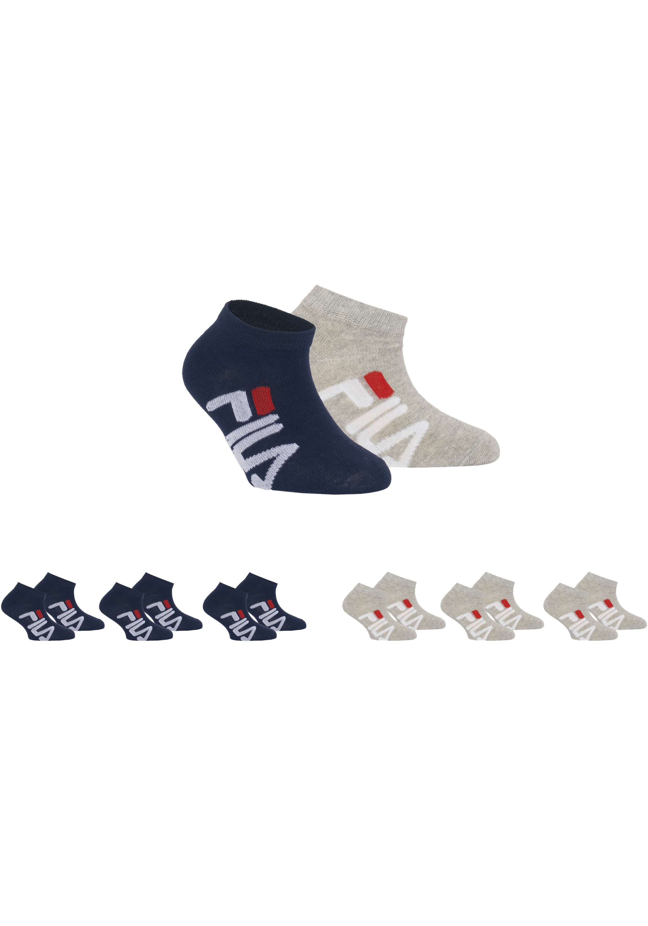 Fila Sneakersocken »JUNIOR UNISEX INVISIBLE SOCKS«, (6 Paar), mit Logoschriftzug seitlich