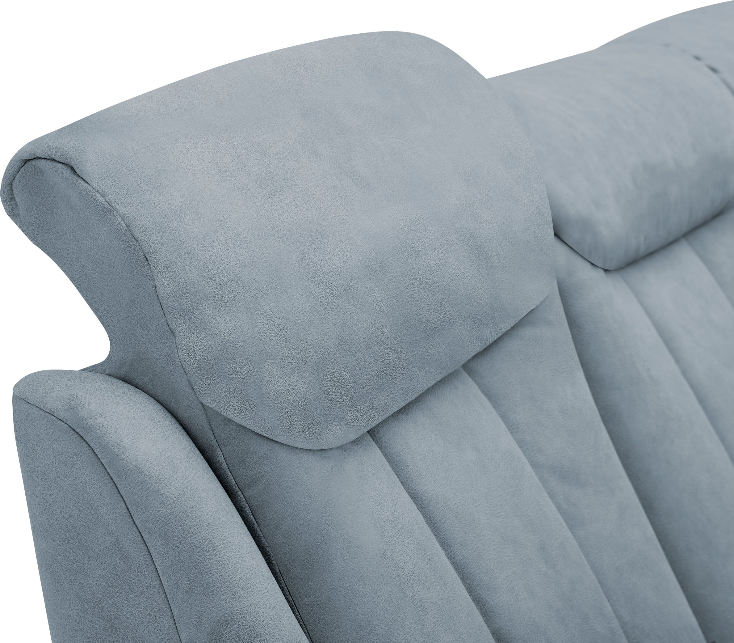 VILLA BECK Polstergarnitur »Lugano«, (Set, 3 tlg.), Kopfteilverstellung, in Sitzhöhe 46 cm, 3-Sitzer und 2x Sessel