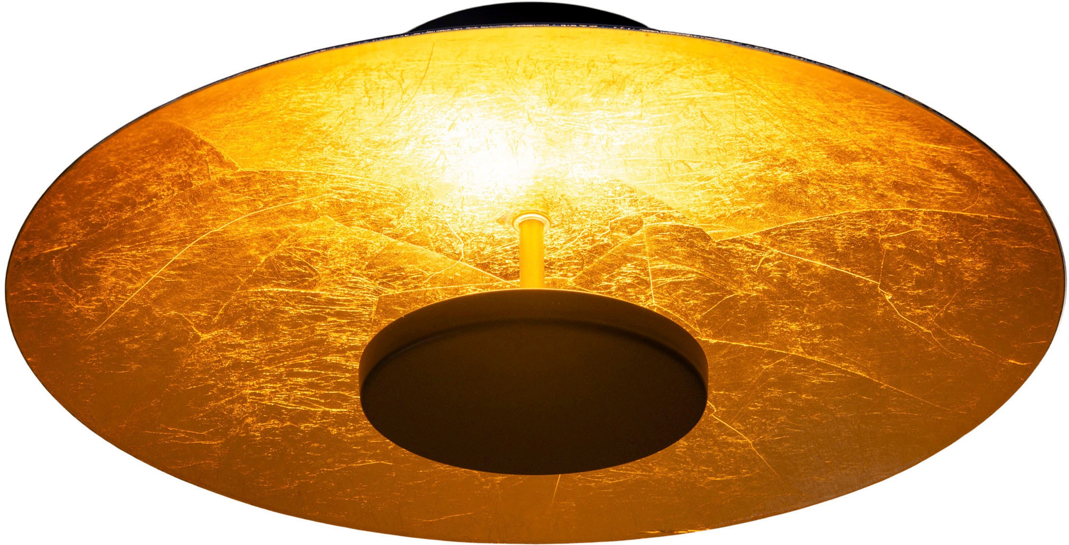 näve LED Deckenleuchte »Firenze«, 1 flammig, rund, schwarz/gold, 36x LED wa günstig online kaufen