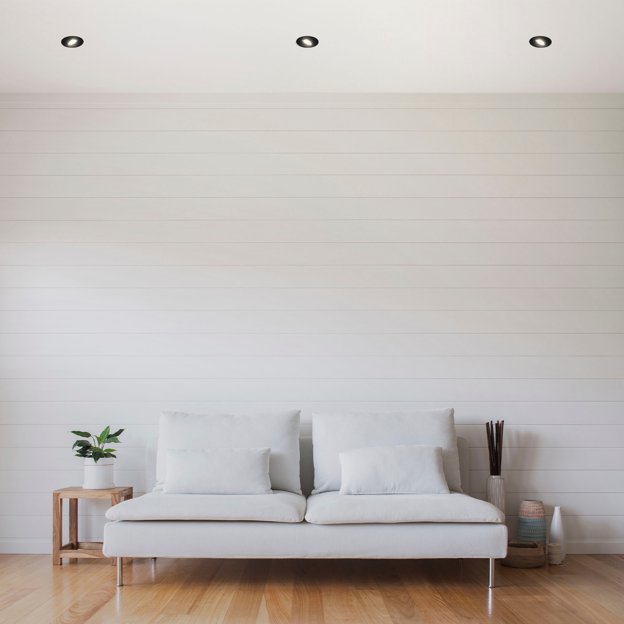 Briloner Leuchten LED Einbauleuchte »7048035 KULANA«, Leuchtmittel LED-Board | LED fest integriert, 3er Set, ultraflach, schwenkbar, stufenlos dimmbar, schwarz