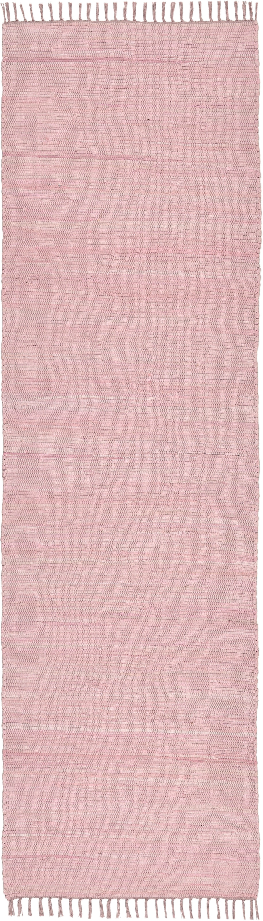 THEKO Teppich  Happy Co ¦ rosa/pink ¦ Baumwolle ¦ Maße (cm): B: 70 H: 0,5 T günstig online kaufen