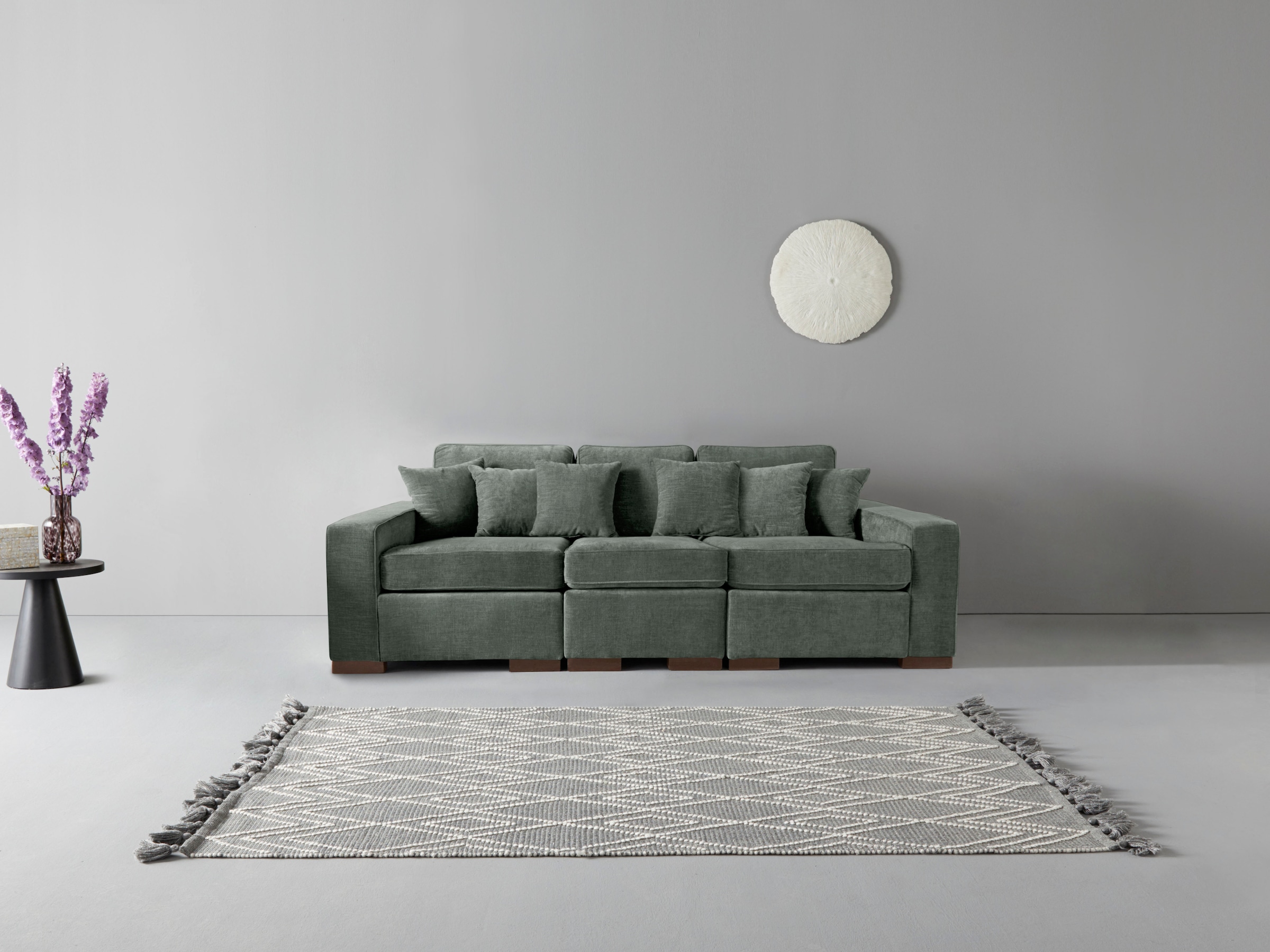 Home affaire 3-Sitzer »Skara«, Lounge-Sofa mit Federkernpolsterung, in viel günstig online kaufen