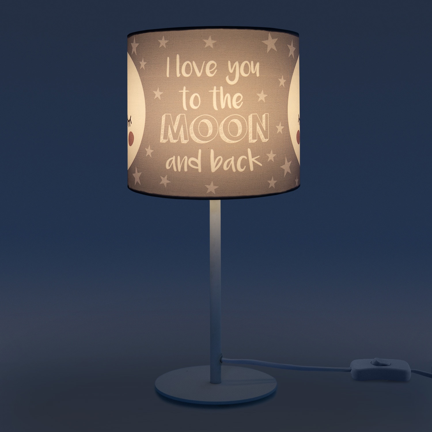Paco Home Tischleuchte Lampe mit Tischleuchte 103«, LED online E14 Kinderlampe »Aleyna Mond-Motiv, Kinderzimmer bestellen flammig-flammig, 1